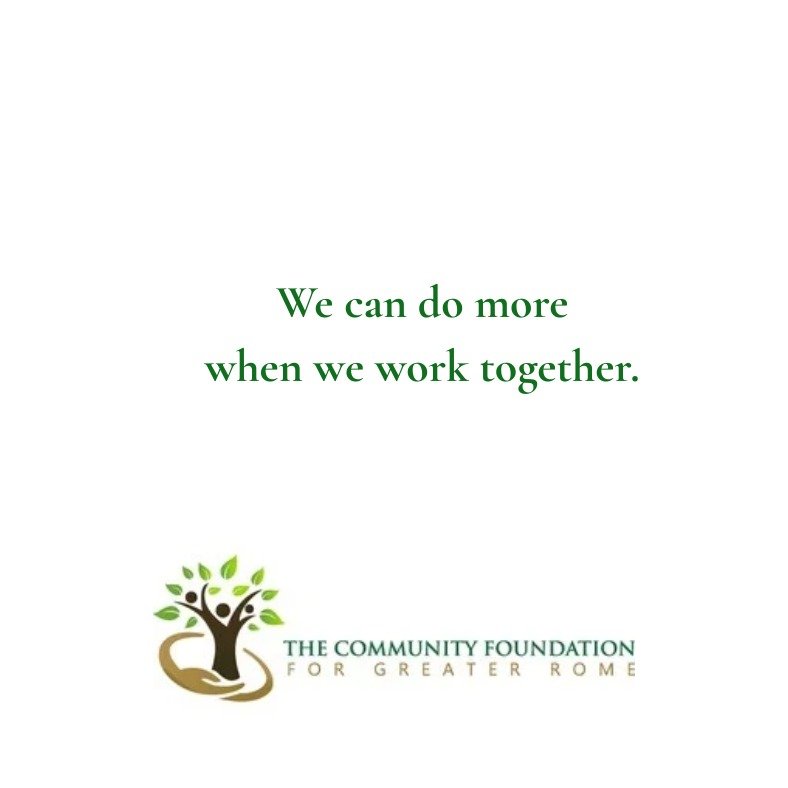 At the Community Foundation for Greater Rome, our annual grant cycle is just the beginning.

Each year, we connect generous donors with the nonprofits who bring their visions to life. But the story doesn&rsquo;t END when the checks go out&mdash;it of