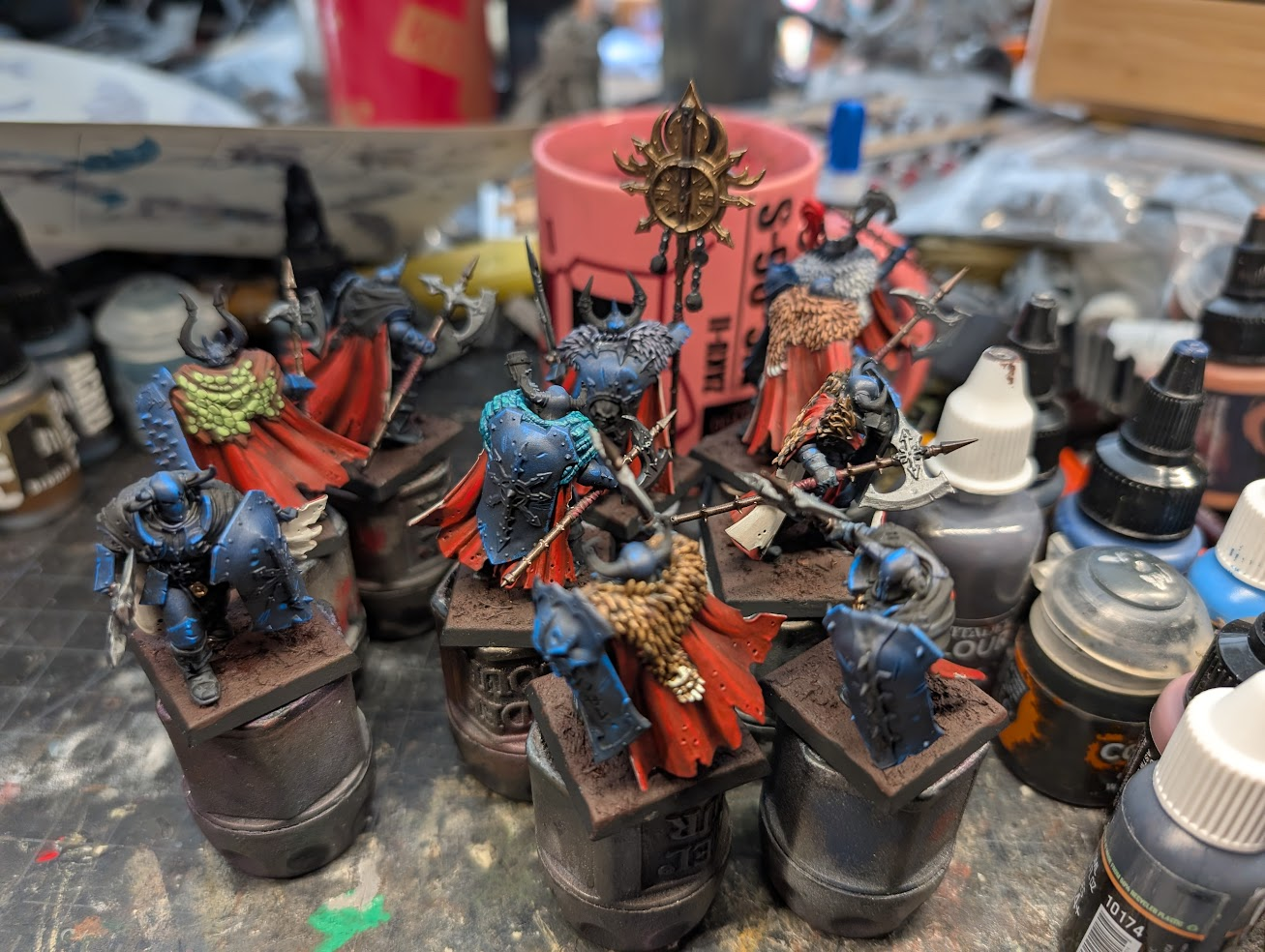 Some Warriors of Chaos on the workbench