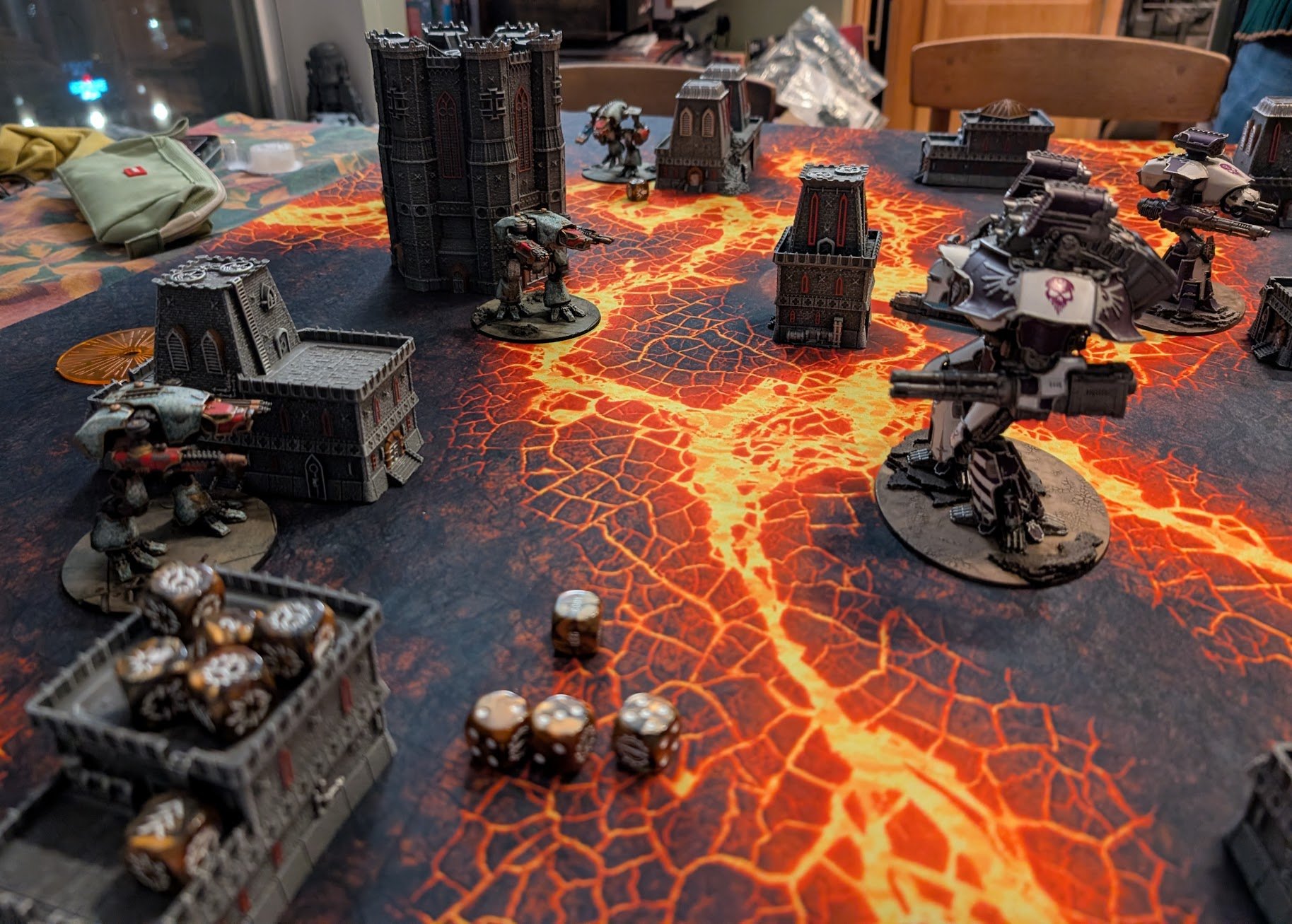 A handful of titans face off on the tabletop