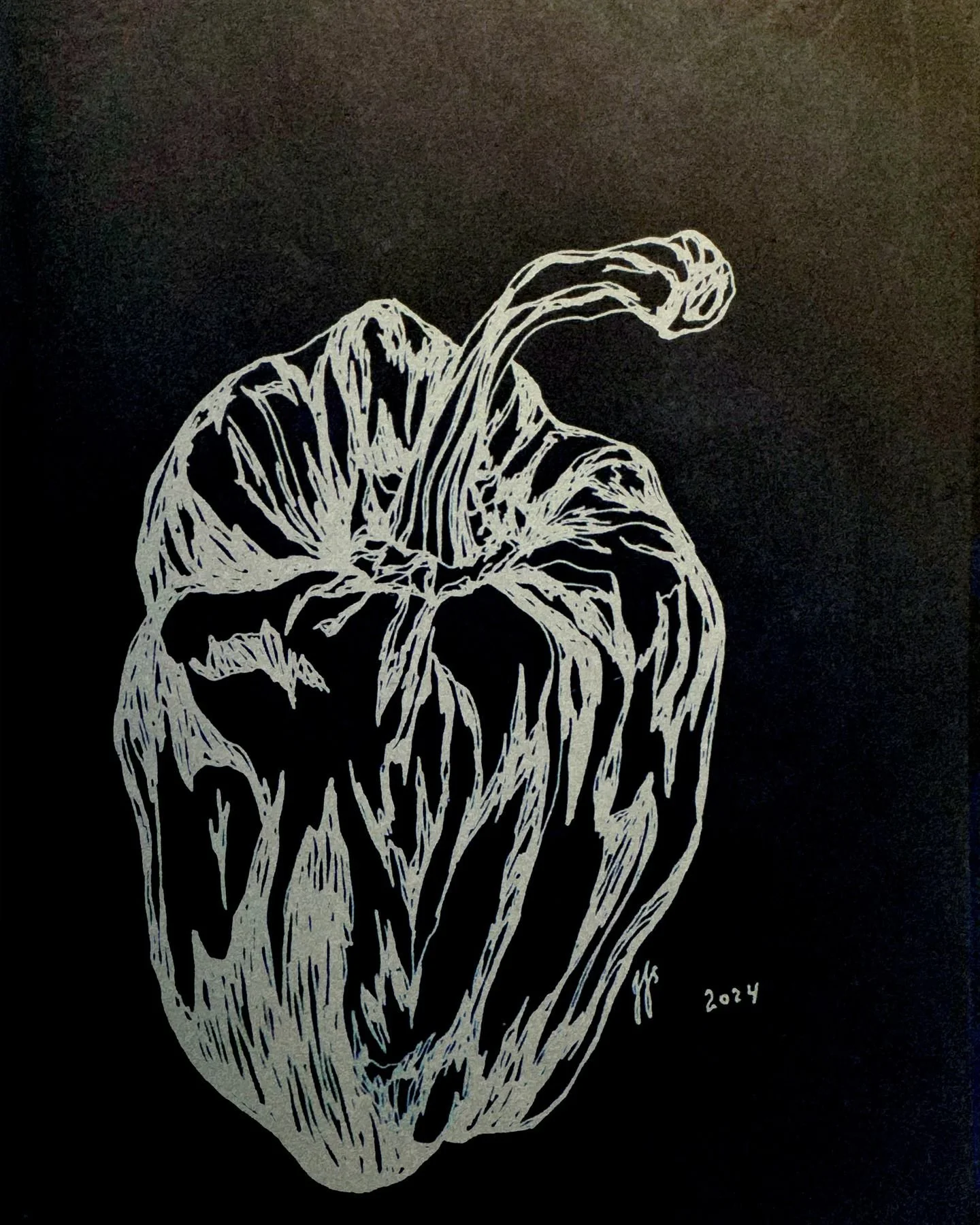 🌶️🌶️🌶️ A study of a chili 🌶️🌶️🌶️

A symbol of fertility and luck, #chilipeppers have left a fiery mark on our culture &mdash;&mdash; 

JFS &copy;️ #artwork
Jacqui J. Free-Sze