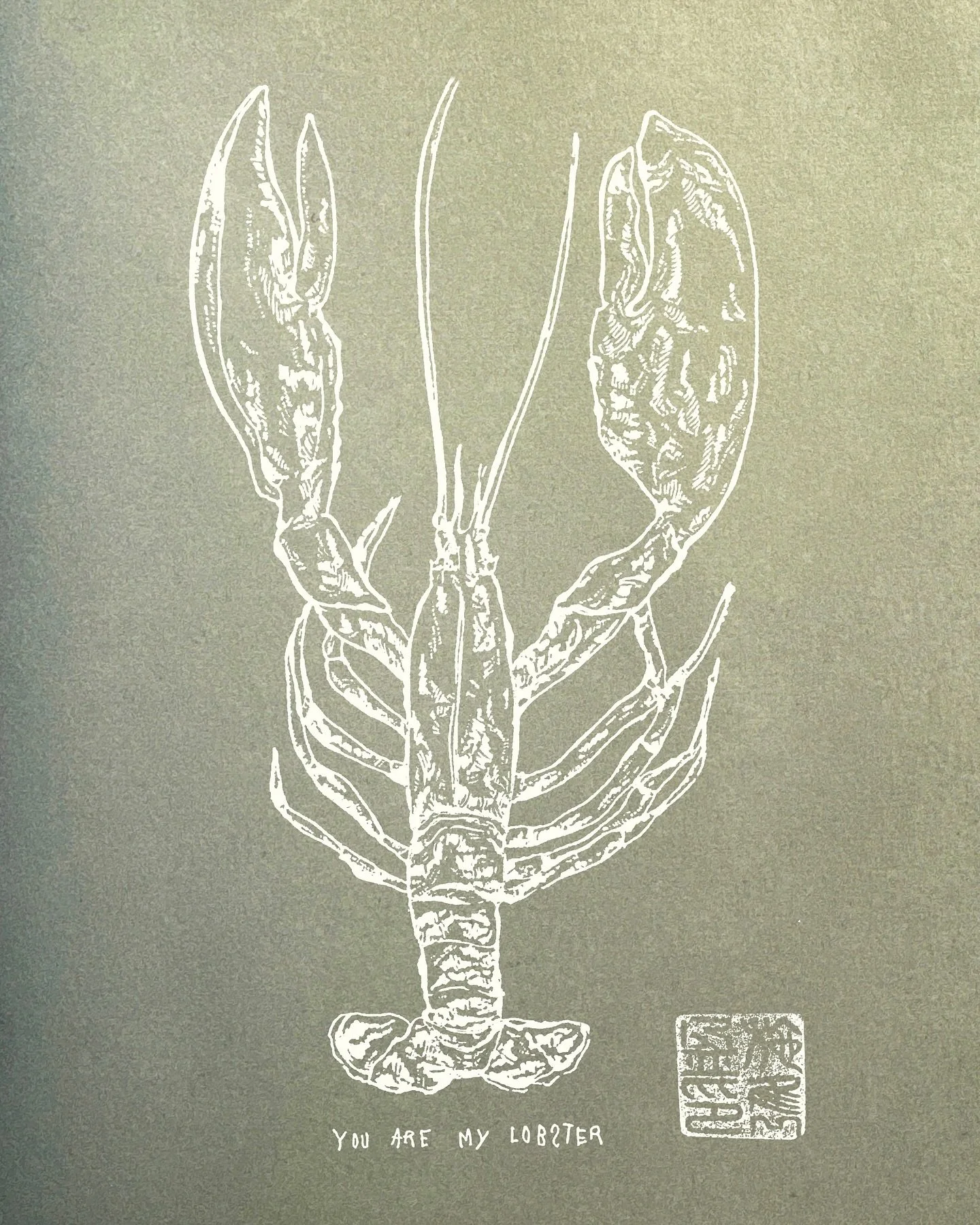 YOU ARE MY LOBSTER 🦞 &hearts;️
&mdash;
Tag below your mate for life 🫶🏼
JFS &copy;️ limited edition prints available 💌 
Jacqui J. Free-Sze #artwork 

.
.
.
.
.
.
.
#draw #drawthisinyourstyle #love #illustrationartists #illustragram #draweveryday #