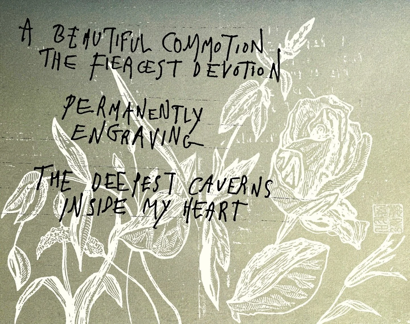 A BEAUTIFUL COMMOTION
THE FIERCEST DEVOTION 🖤
&mdash;&mdash;
JFS &copy;️
Jacqui J. Free-Sze #artwork #artnotesformydaughter 

.
.
.
.
.
.
.
#artist #illustrator #quote #originalartwork #floraldesign #sketchbook #drawdrawdraw #drawthisinyourstyle #dr