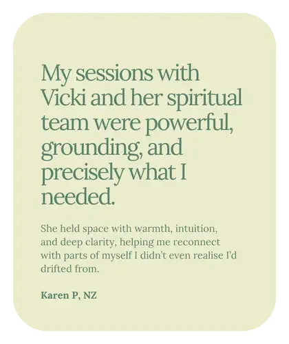 Testimonials Spiritual Mentor and Multidimensional Channel Vicki Wallace