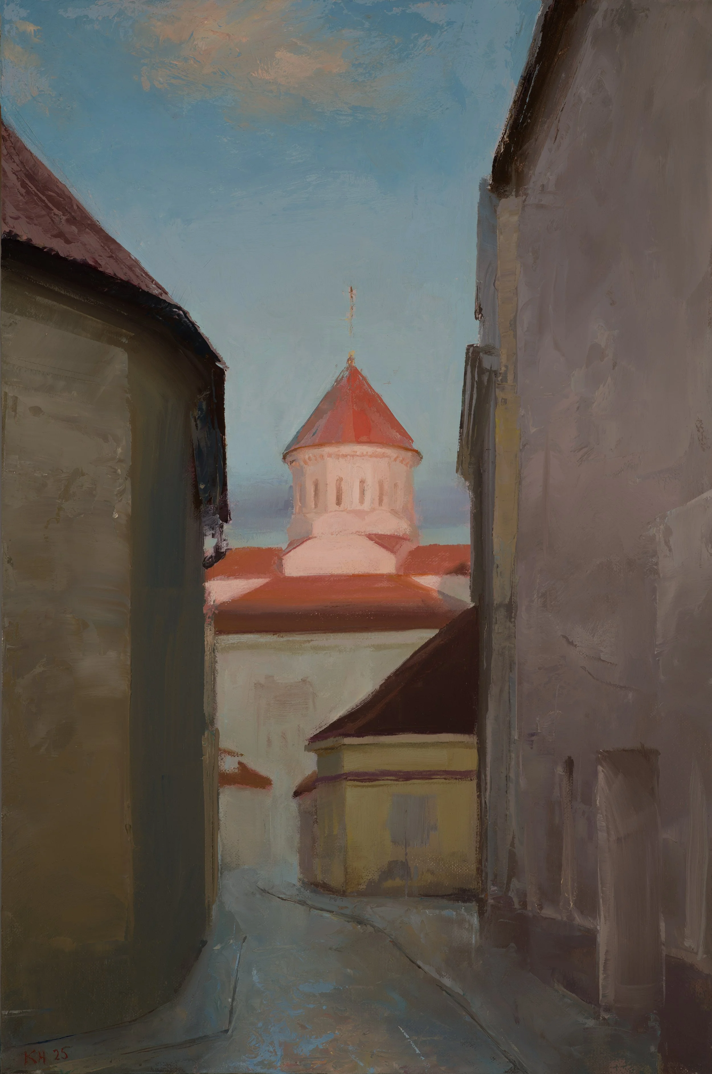 KennyHarris_2025_OldtownAtTwilight,Vilnius_OilonCanvasonACM_30x20cm.jpg