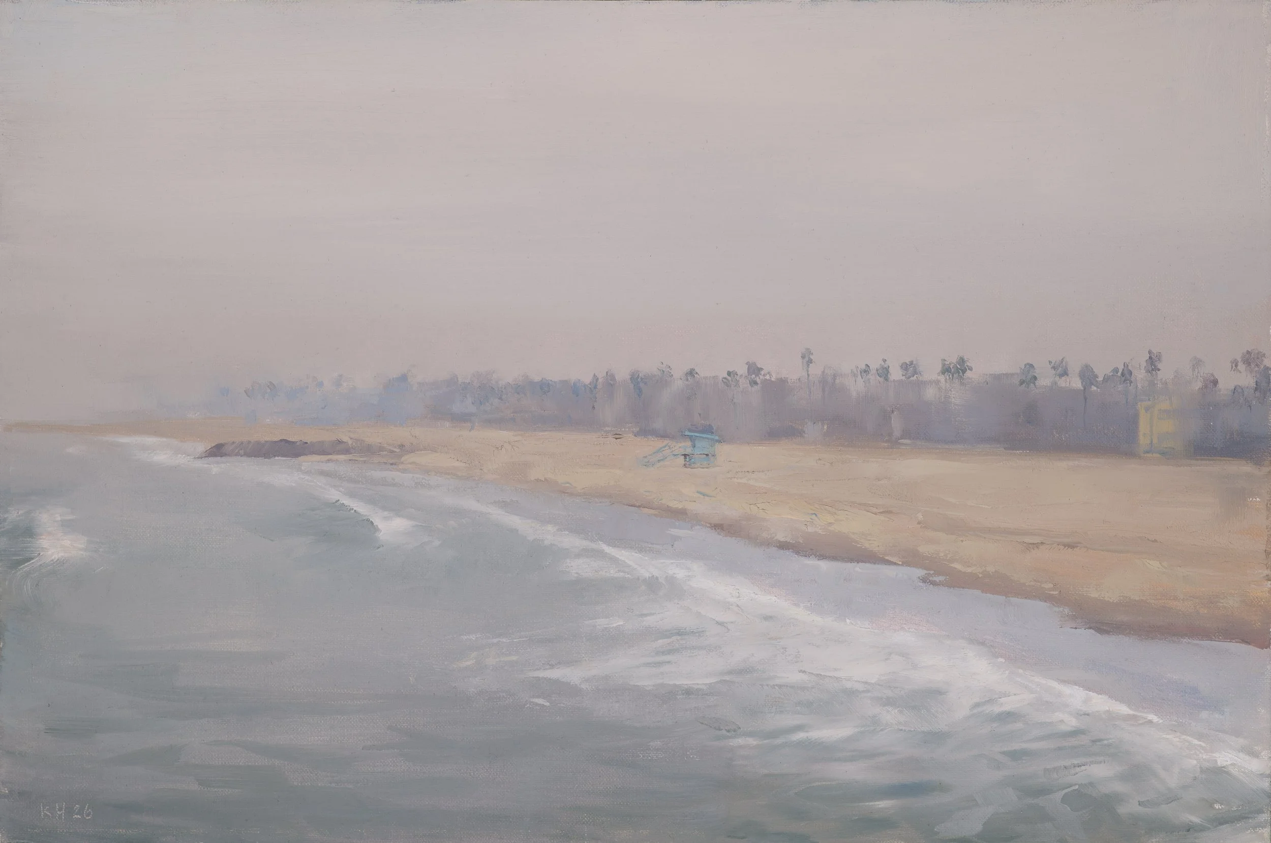 Vencie Beach, Marine Layer8x12”.jpg