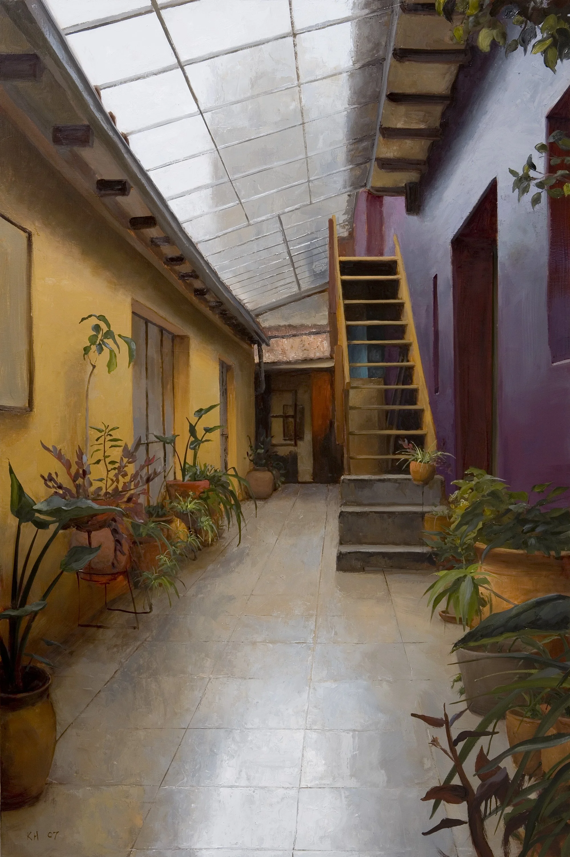 Casa de la Gringa, 2007, Oil on canvas, 72 x 48" Private Collection
