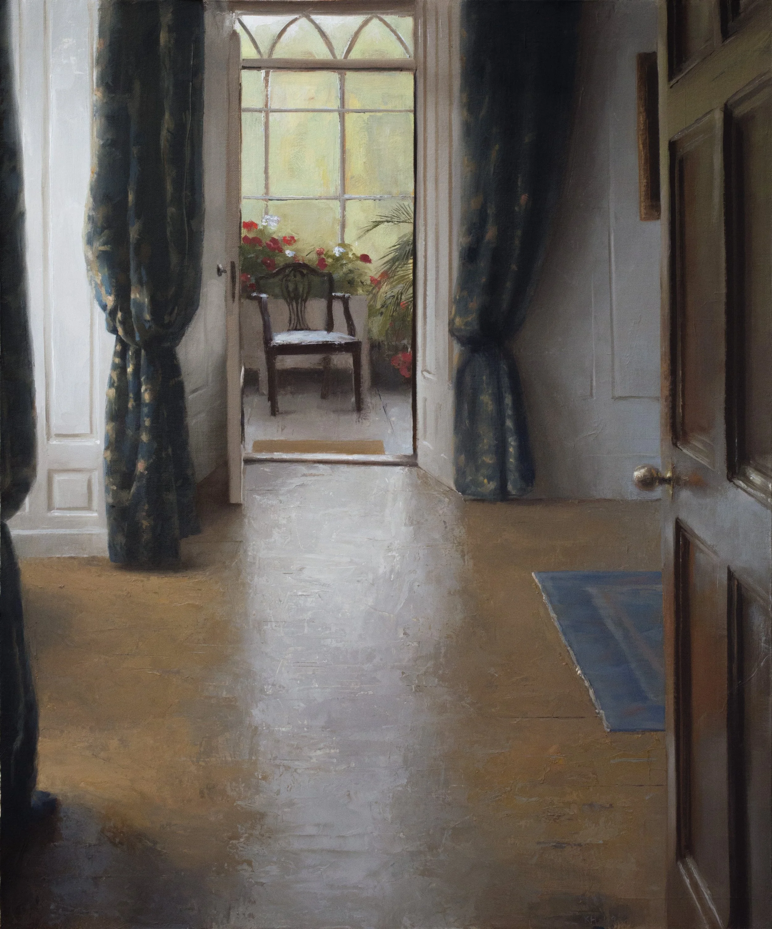 To The Conservatory at Huntington Castle, 24x20”, Oil on canvas on panel, 2019 SOLD