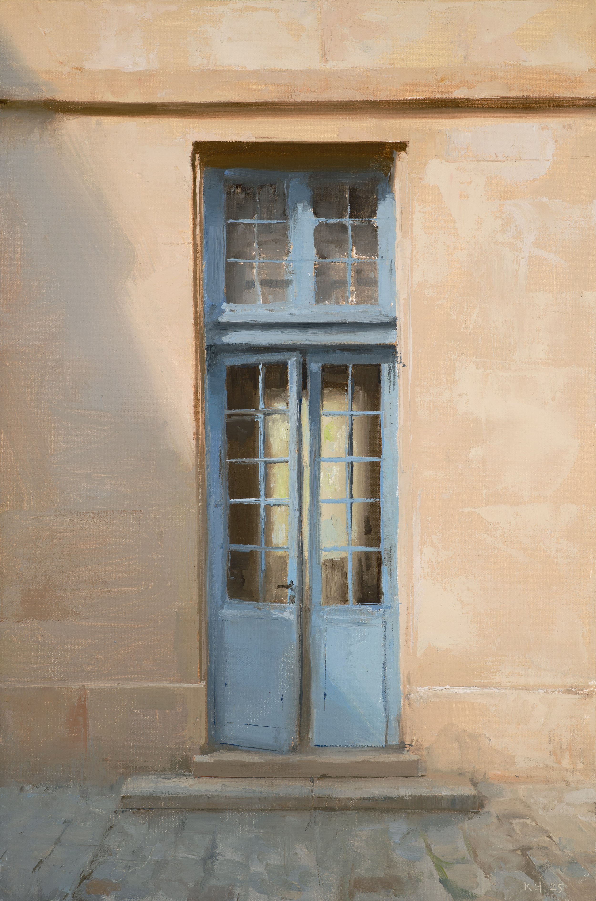 KennyHarris_2025_BlueDoor,Paris_OilonCanvasonACM_30x20cm.jpg