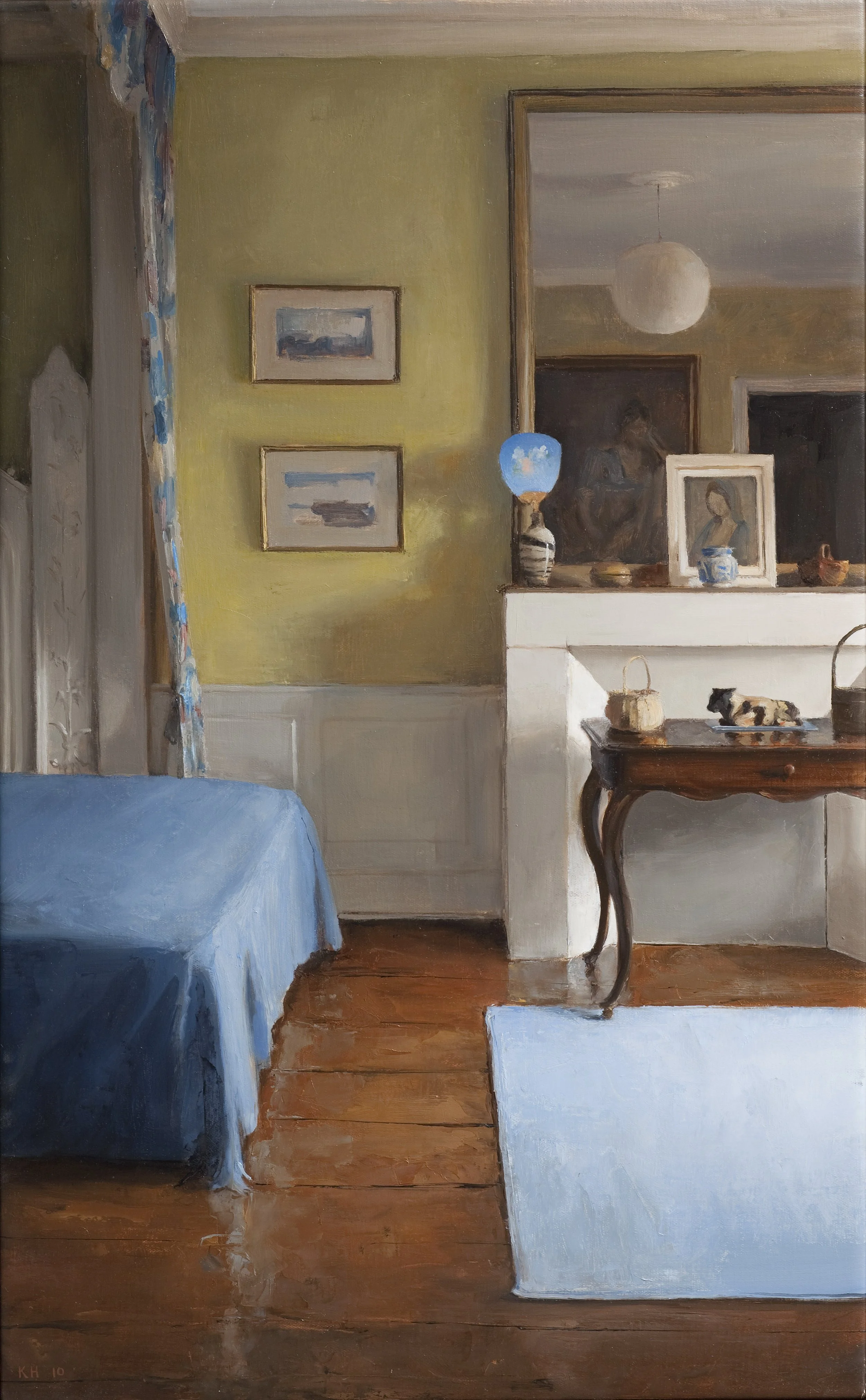 Meditation in Blue and Yellow 32x20" Oil on Linen, 2009 Private Collection