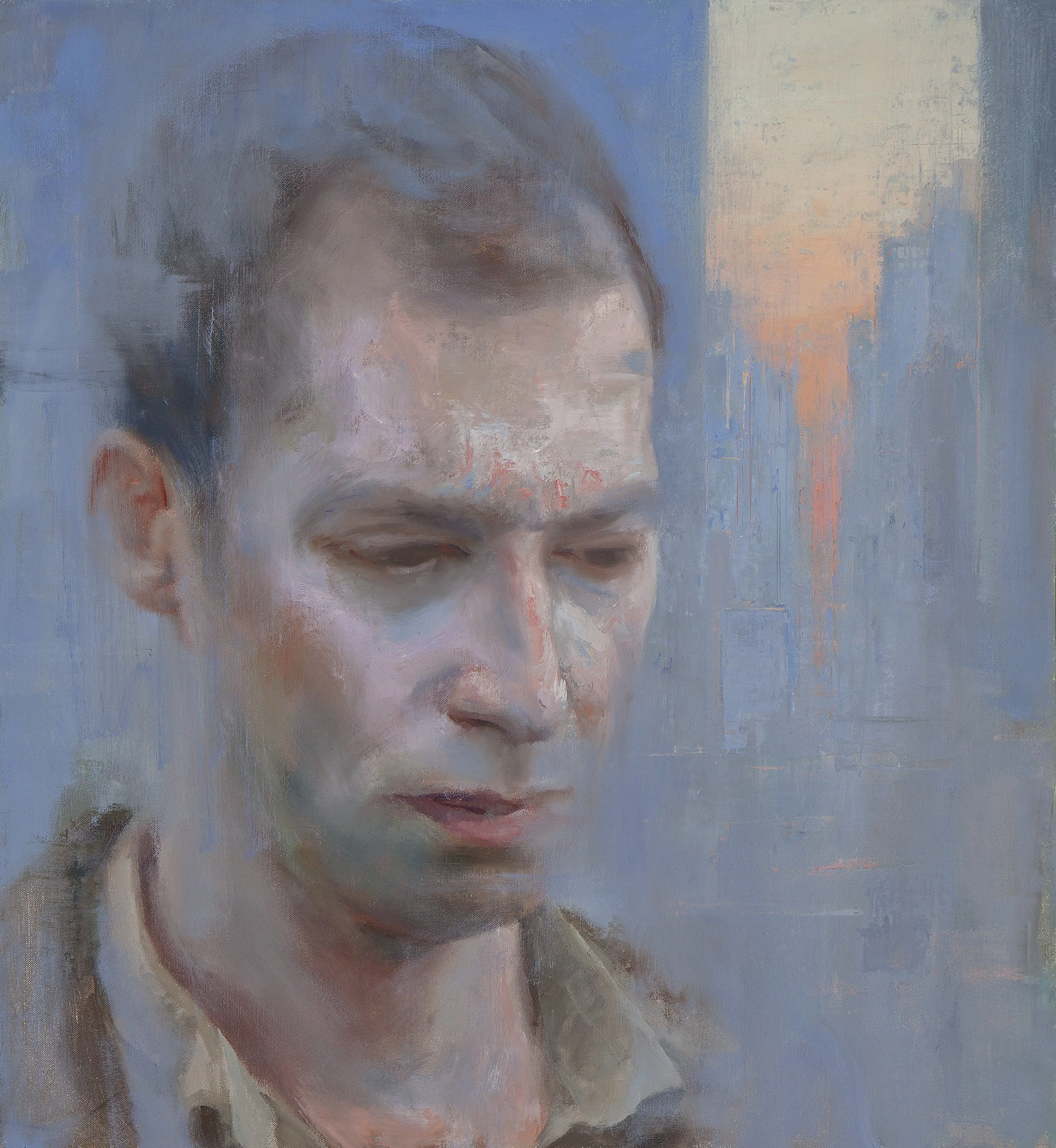 Numb, 2016, Oil on linen, 26 in. x 24 in.