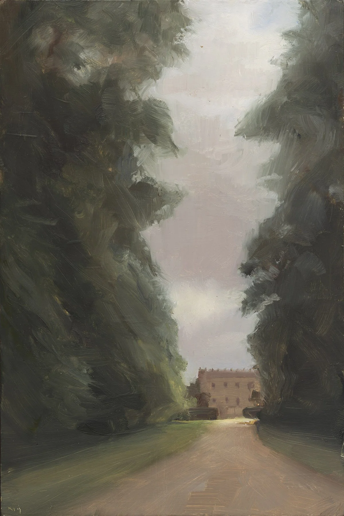 To Huntington Castle,  12x8”,  Oil on panel , 2019   