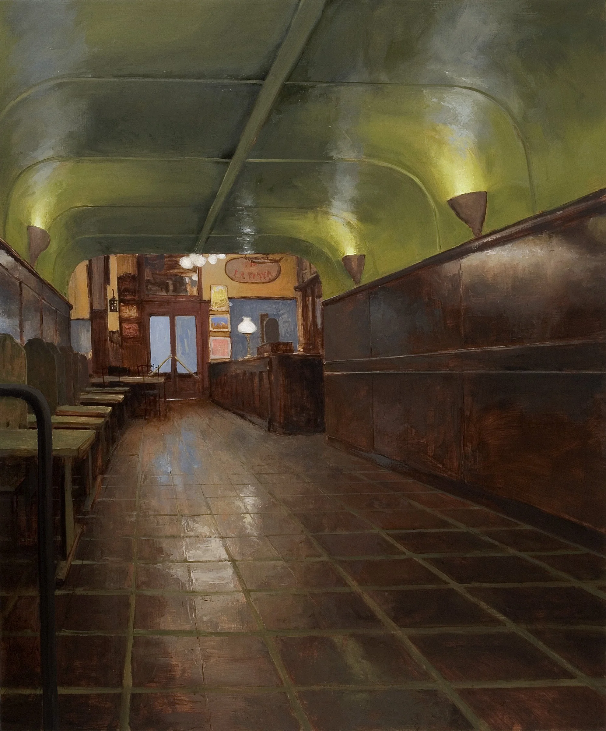Bar, Valparaiso, 2007, Oil on canvas, 72 x 60” Private Collection