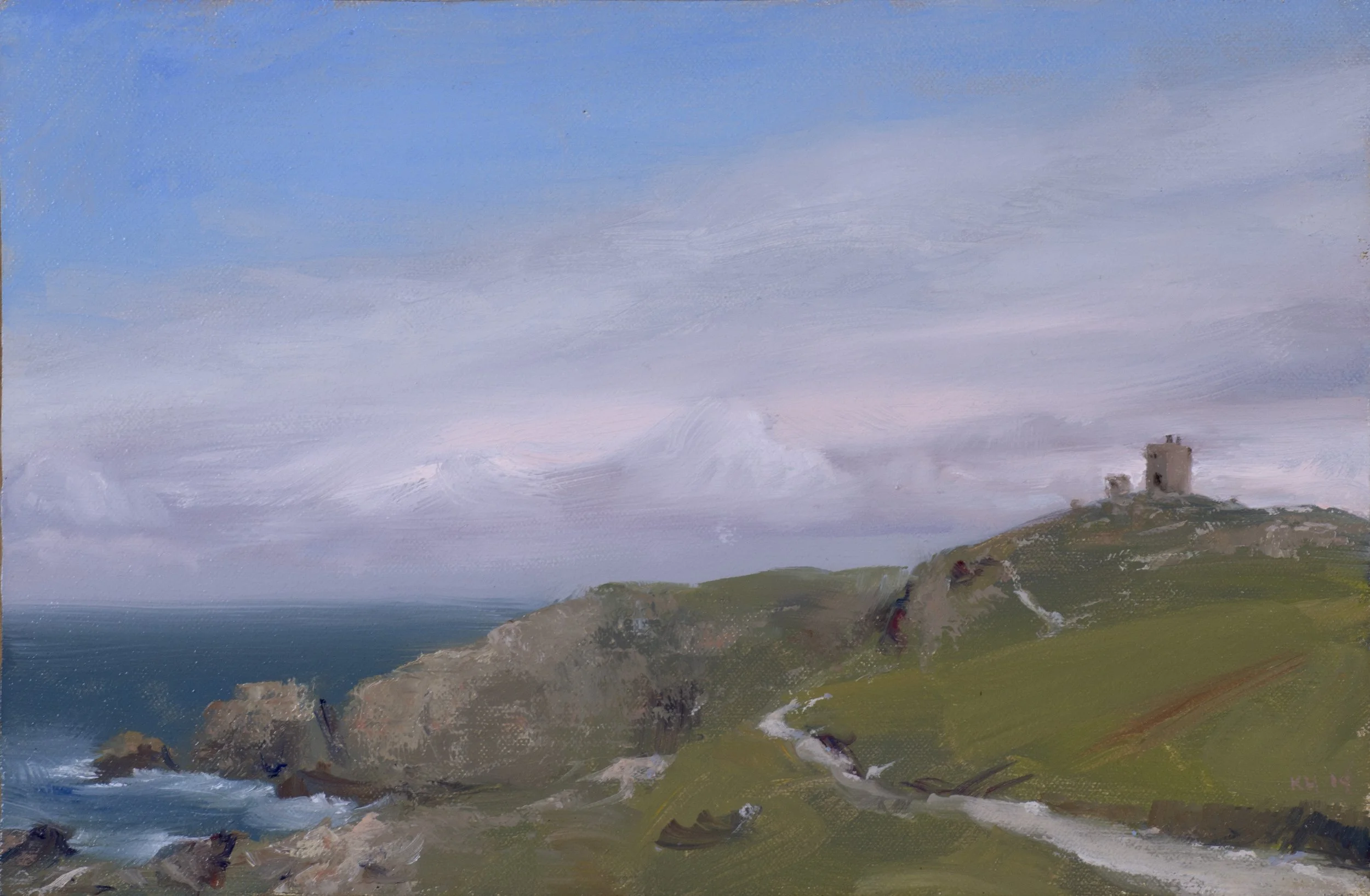 Malin Head, oil on linen on panel, 8x12", 2019