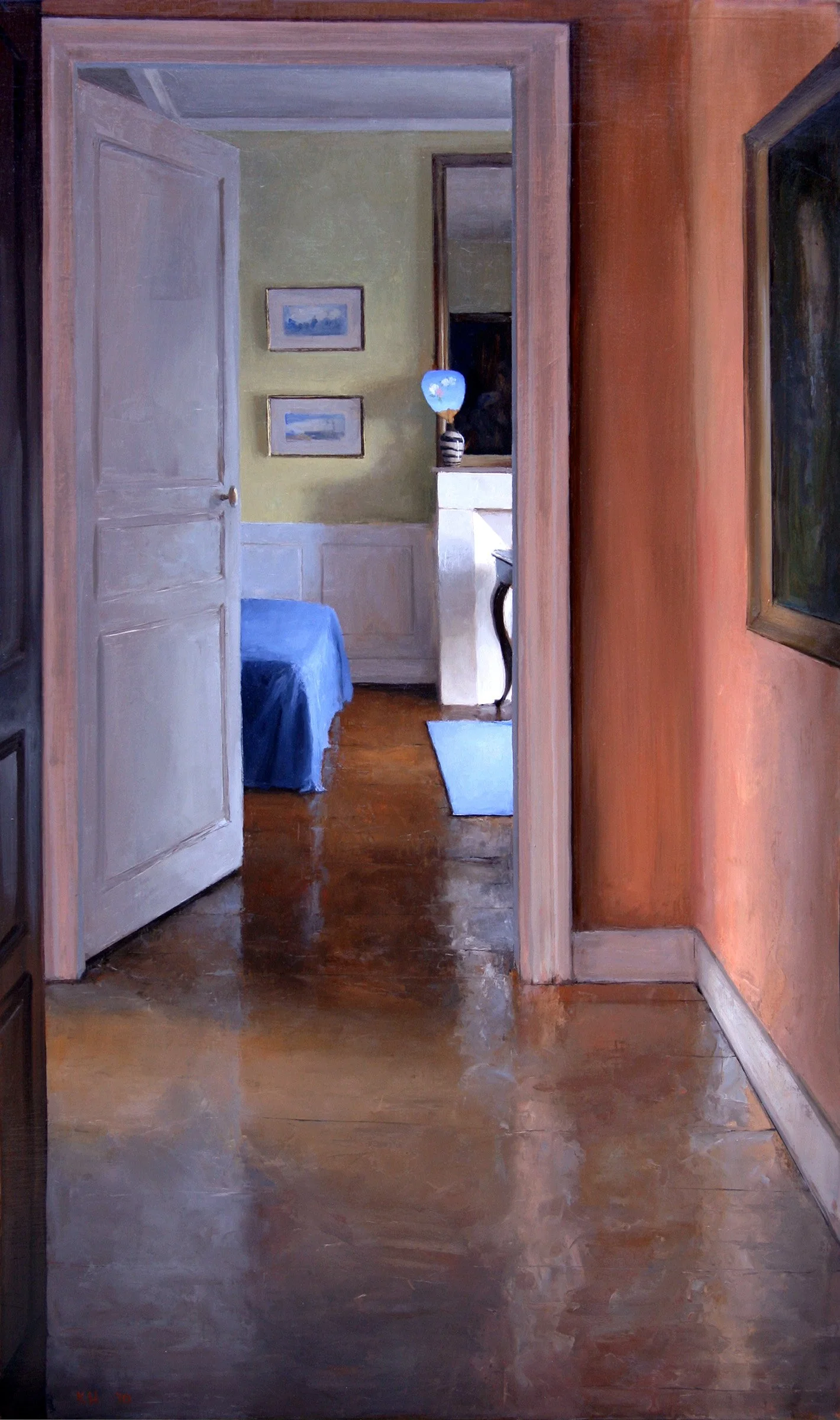 Harmony in Blue and Yellow 48x32" Oil on Linen, 2010 Private Collection

