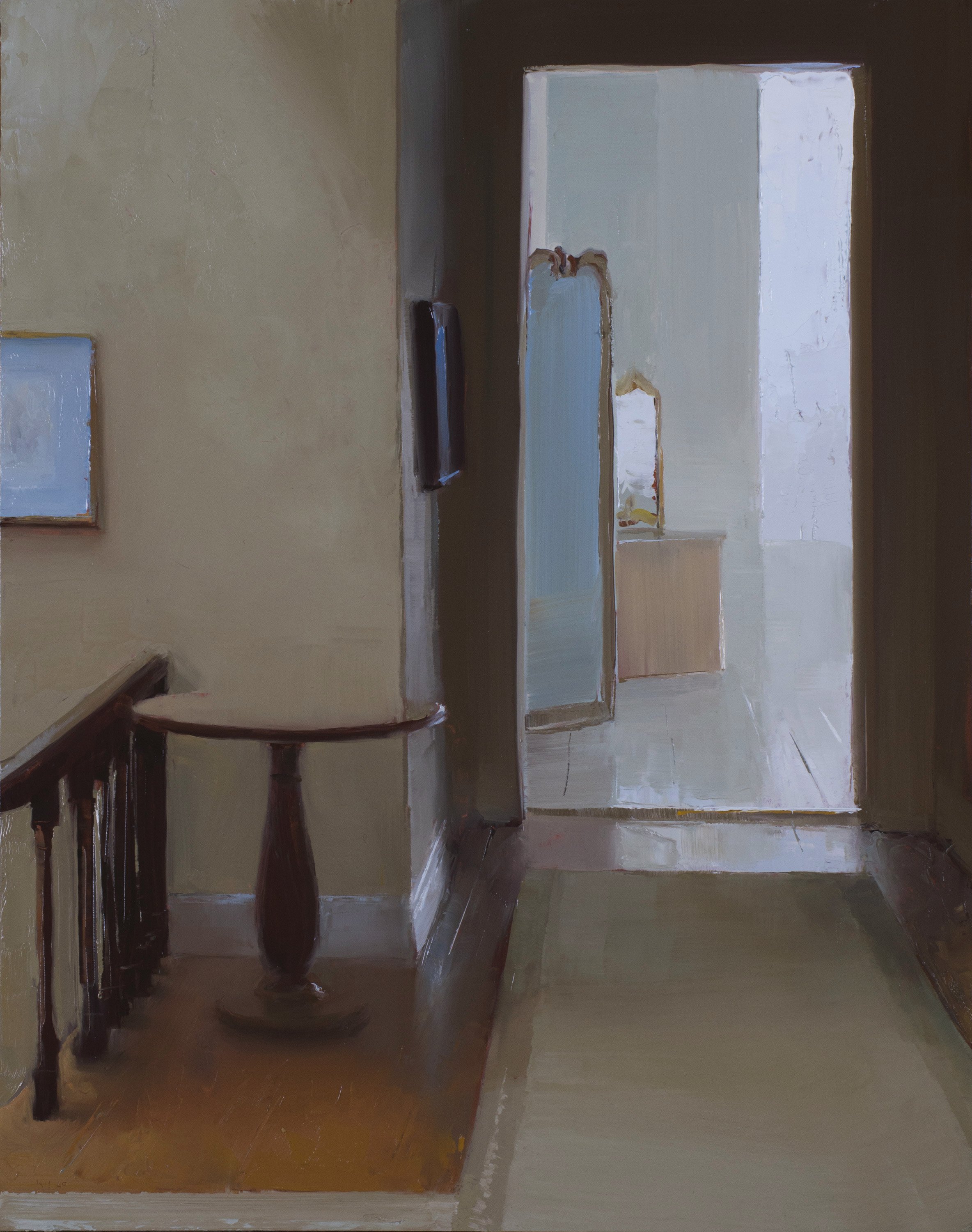 To The Upstairs Rooms, Bantry House  18x14” Oil on panel 2020 SOLD