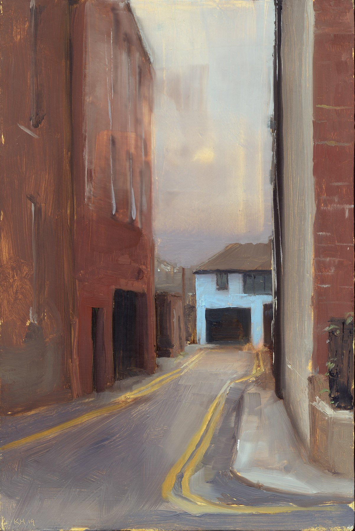 Dublin Sidestreet 1, 12x8”,  Oil on panel, 2019 
