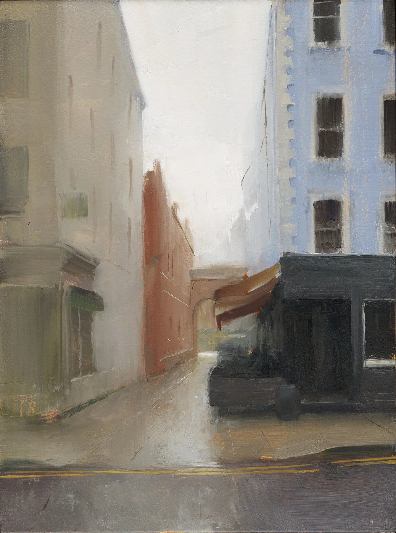 Dublin Side street 2 , 12x9”, Oil on Panel, 2019  SOLD