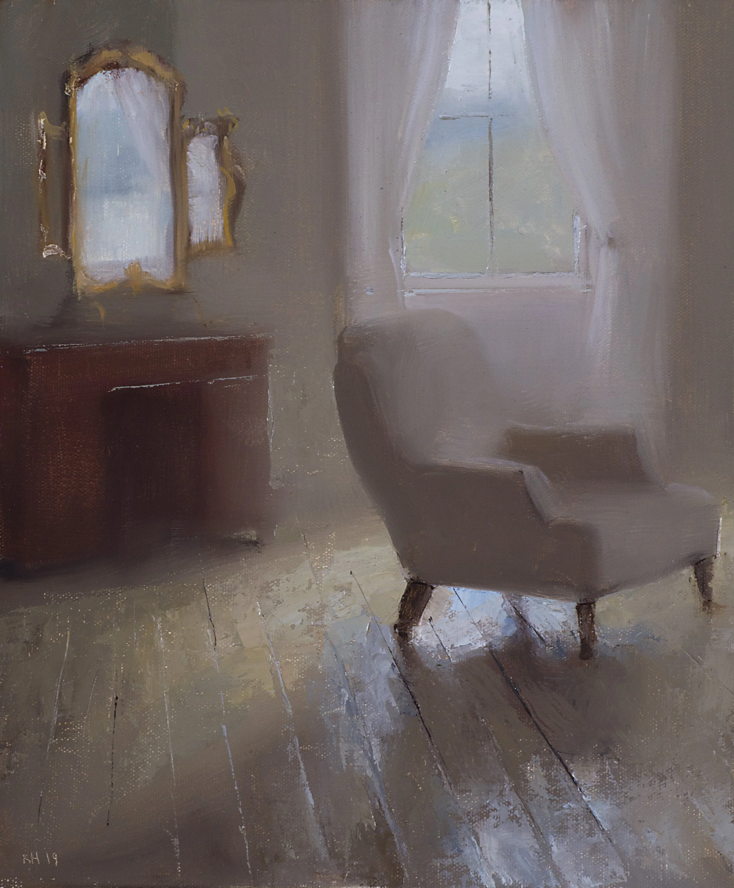 Interior Memory  12x10” Oil on canvas on panel 2019 