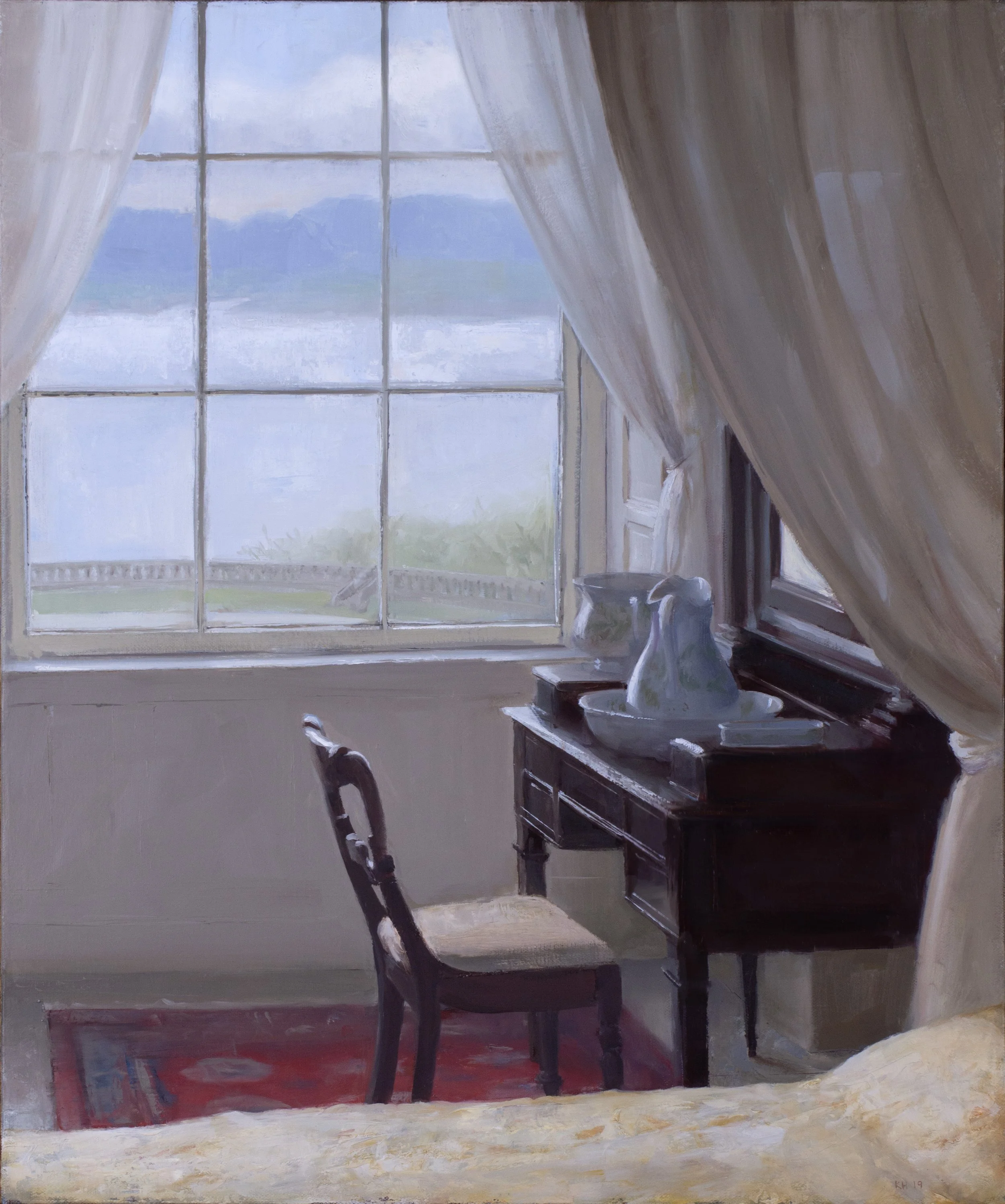 View From Upstairs, oil on canvas 24x20", 2019 SOLD