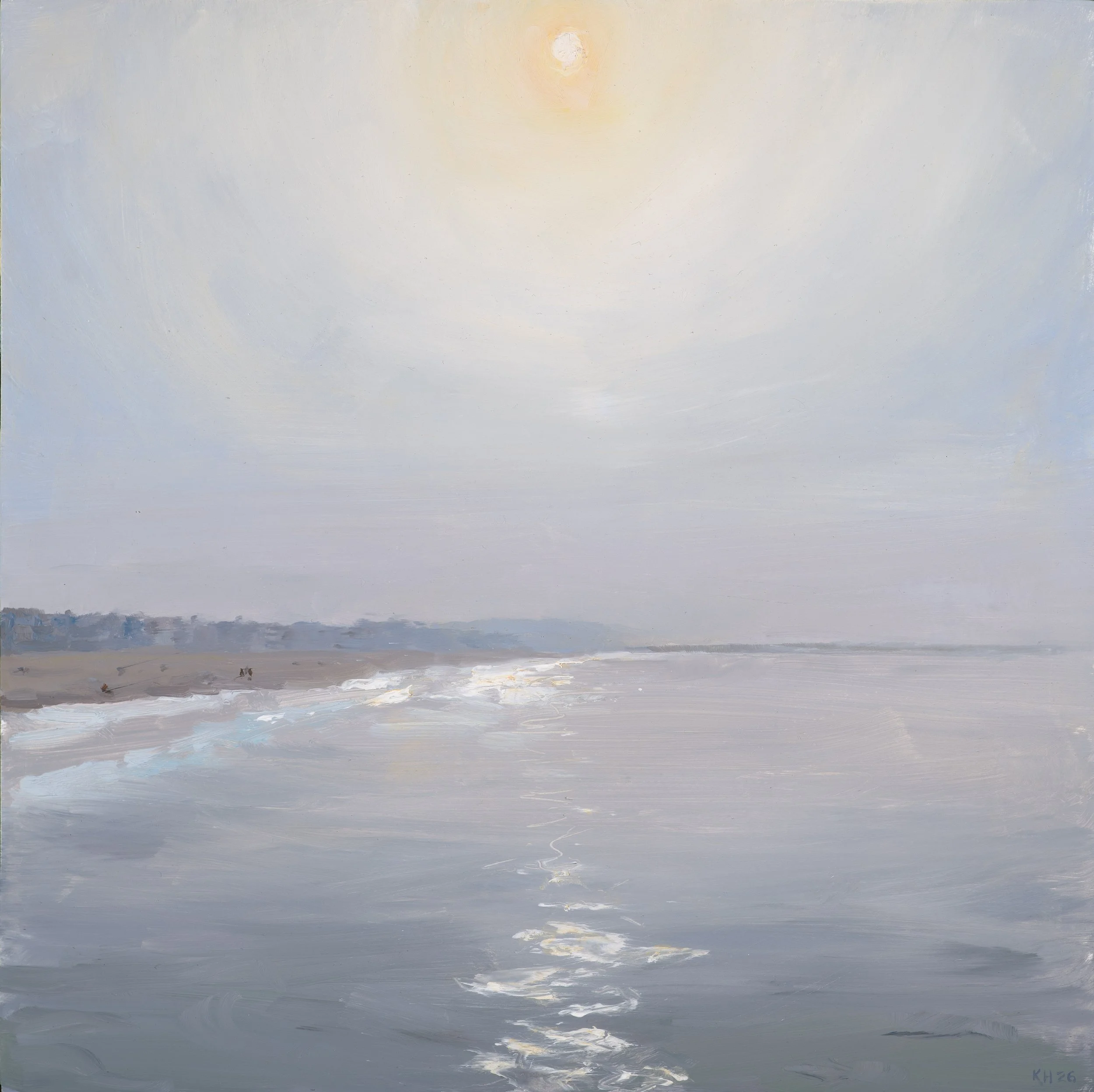 Venice Beach Looking South, Flat Day 10x10in.jpg