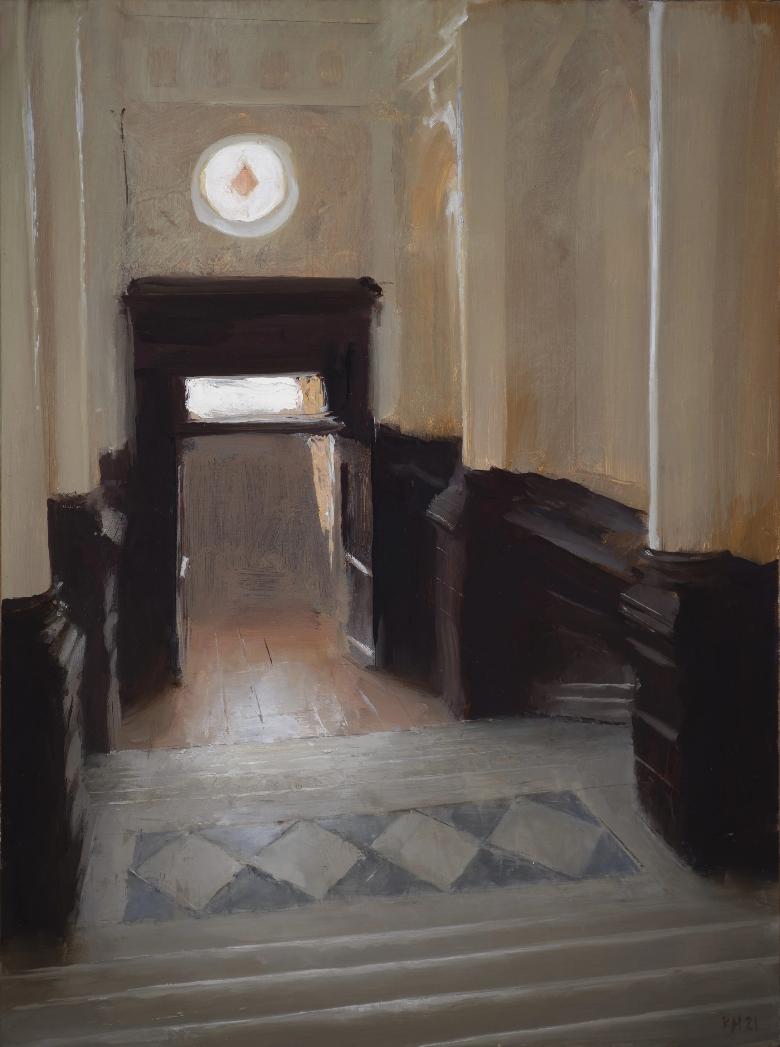 KennyHarris-2021-Stairwell,Study-12x9in-OilOnPanel.jpg