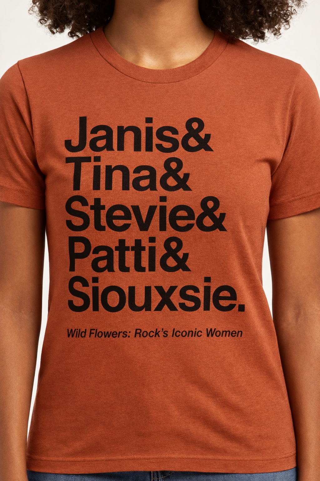 Wild Flowers: Iconic Women in Rock T-Shirt