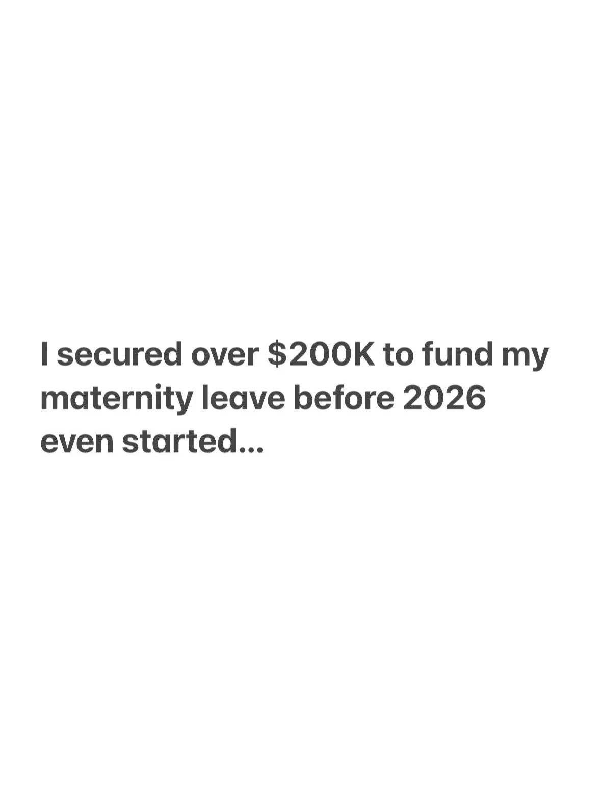 Unpopular opinion: 🙅🏽&zwj;♀️❌ You don&rsquo;t need a massive launch to fund your time off. 

I&rsquo;m entering 2026 with six figures already in the bag because I chose stability over hype. While my life is about to scale in the most beautiful way,