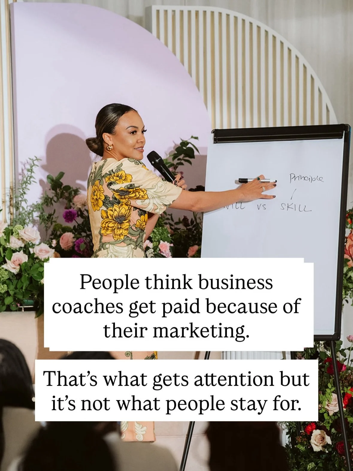 Most people don&rsquo;t hire a private 1:1 business coach because they don&rsquo;t know what to do.

They hire them when what used to work (or what might still be working), no longer feels aligned. 

When the business they built in one season
doesn&r