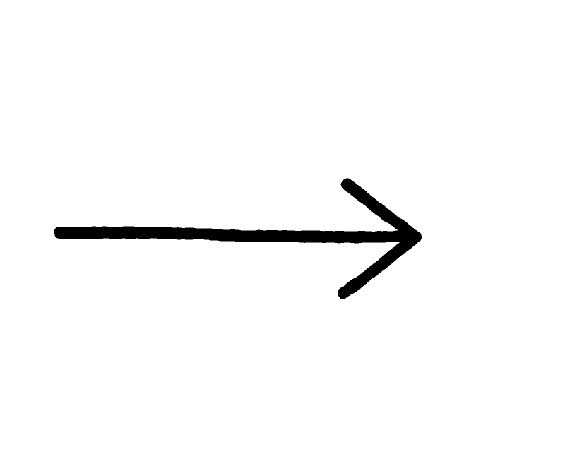 A white arrow pointing to the right on a black background.