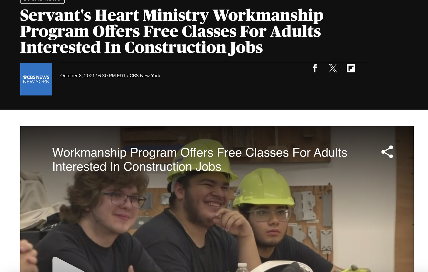Servant’s Heart Ministry’s Workmanship Program Offers Free Construction Classes