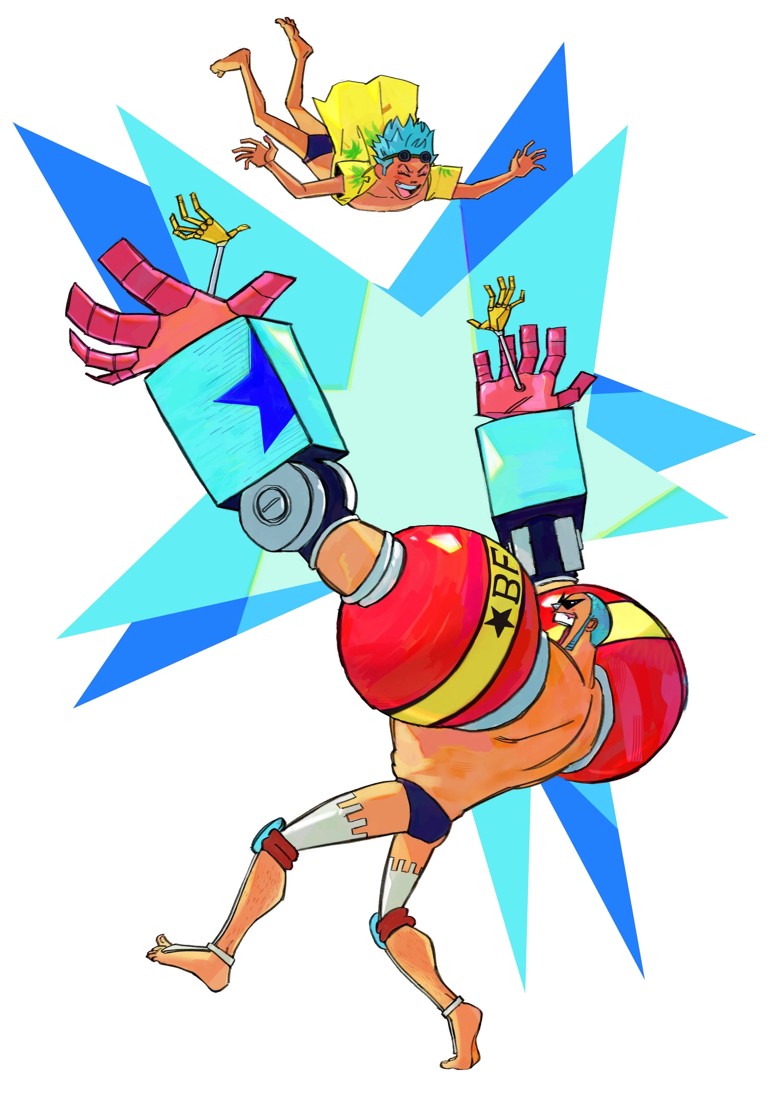 One piece Franky yeets chopper affectionately(1).jpg