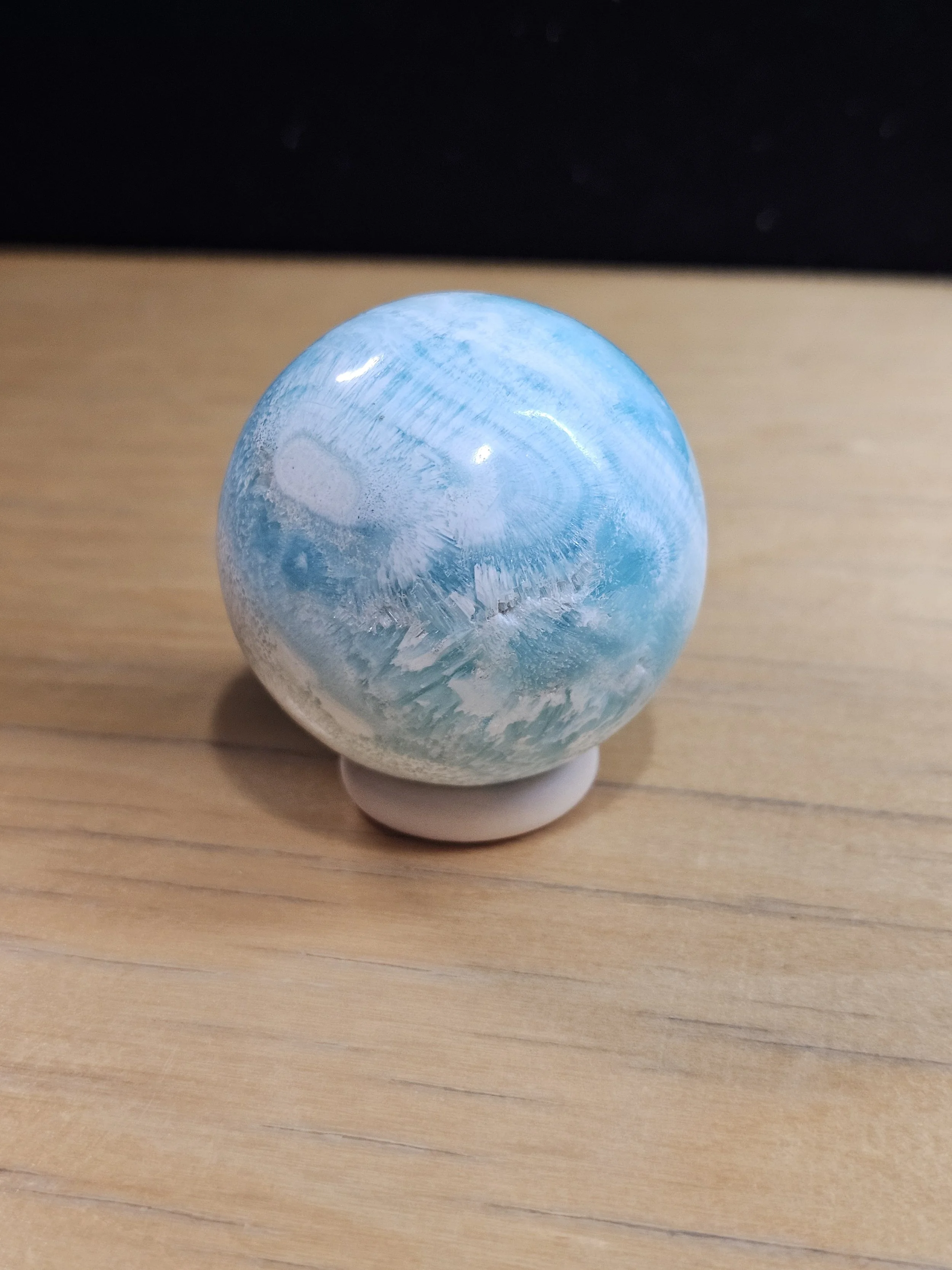 Blue Aragonite Sphere