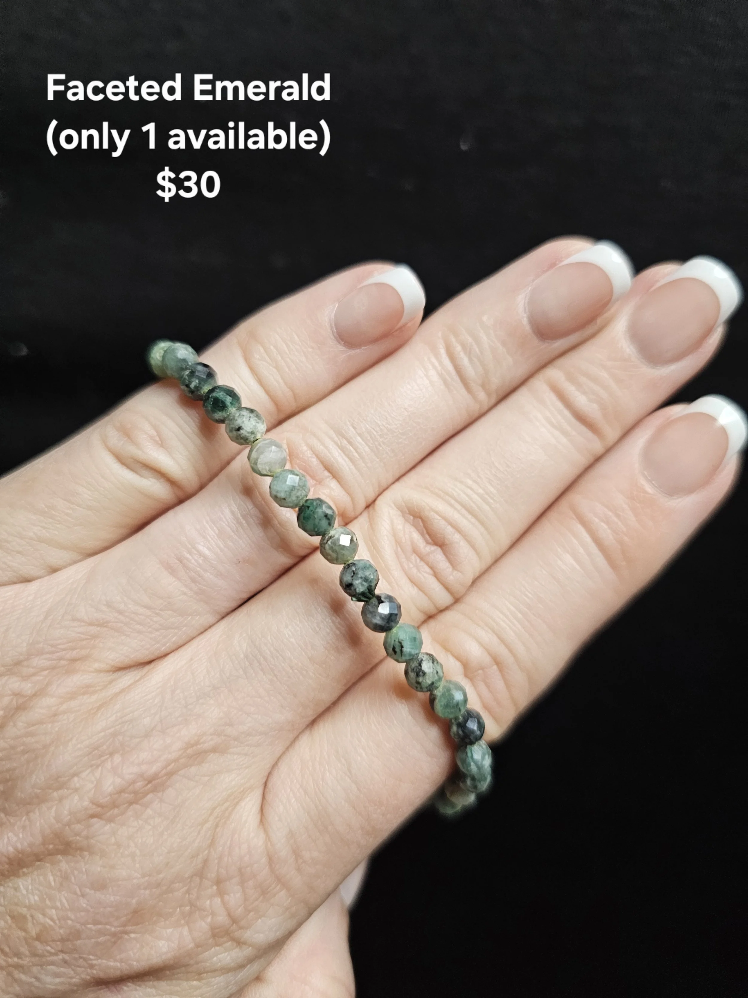 Faceted Emerald Bracelet