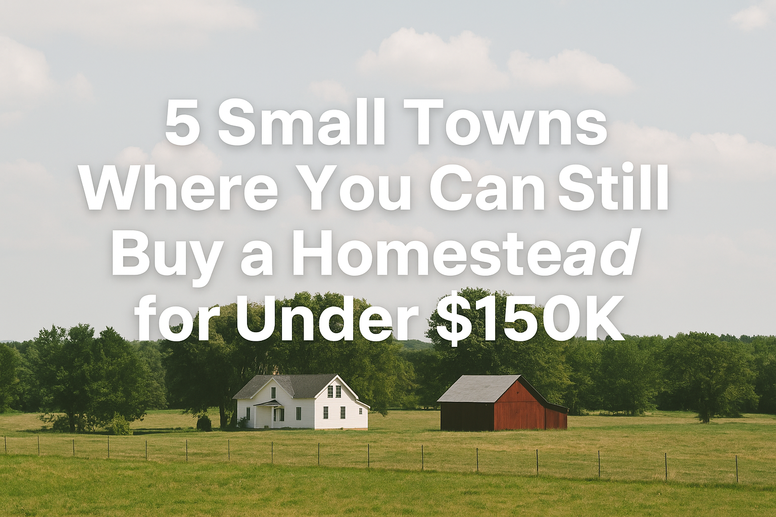 5 Small Towns Where You Can Still Buy a Homestead for Under $150k