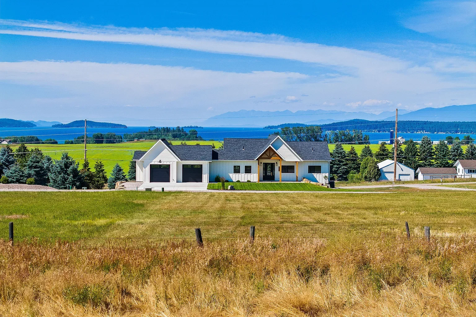 Flathead Lake Dream Home: Sleek New Build with Big Views in Polson, MT