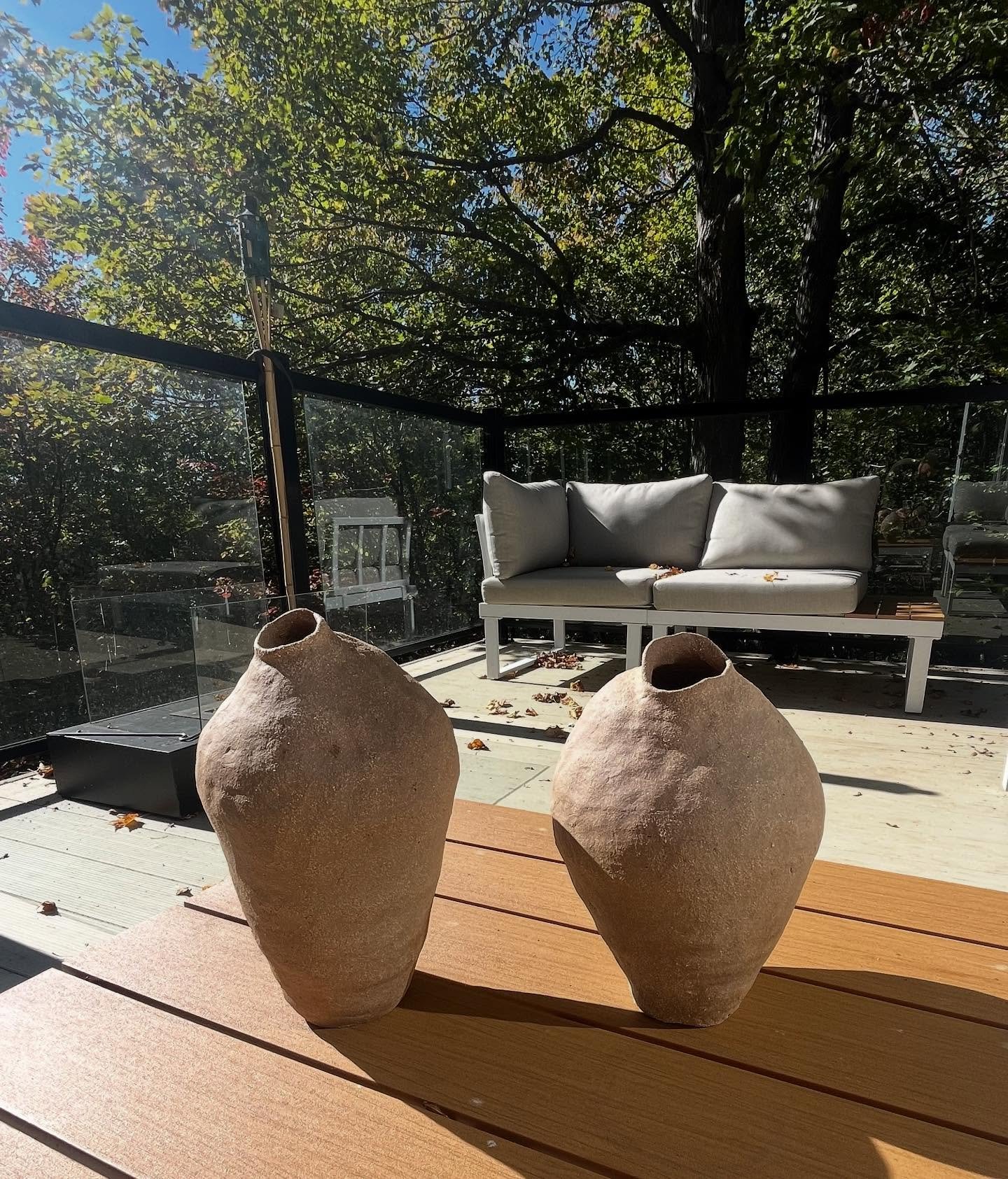 Le duo chamott&eacute; #atelierinedit #poterieestrie