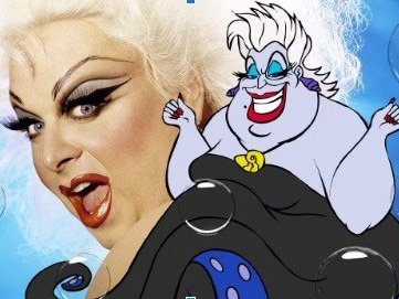 Ursula, from the littler mermaid was modeled after the drag queen, Divine.
