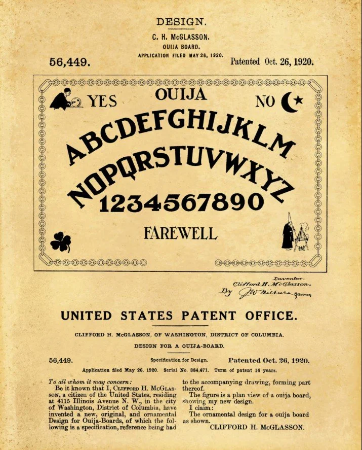Approved Ouija Board Patent