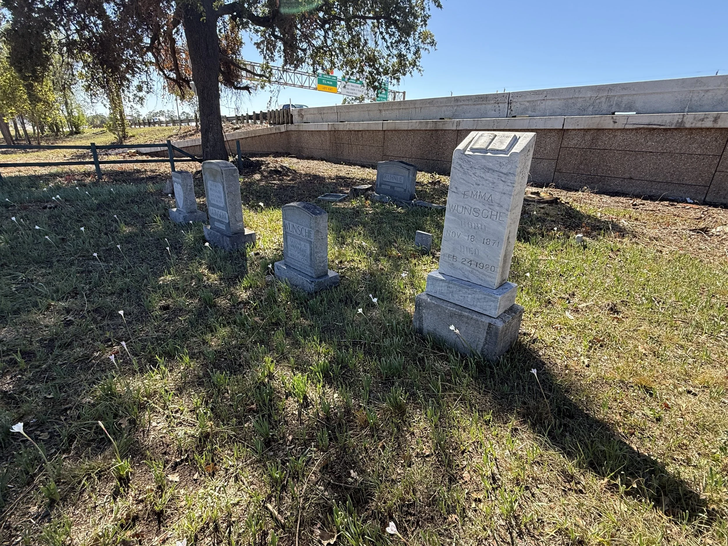 Wunsche Family Gravestones