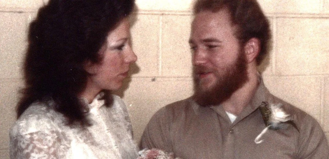 Debbie & Arne married in prison.