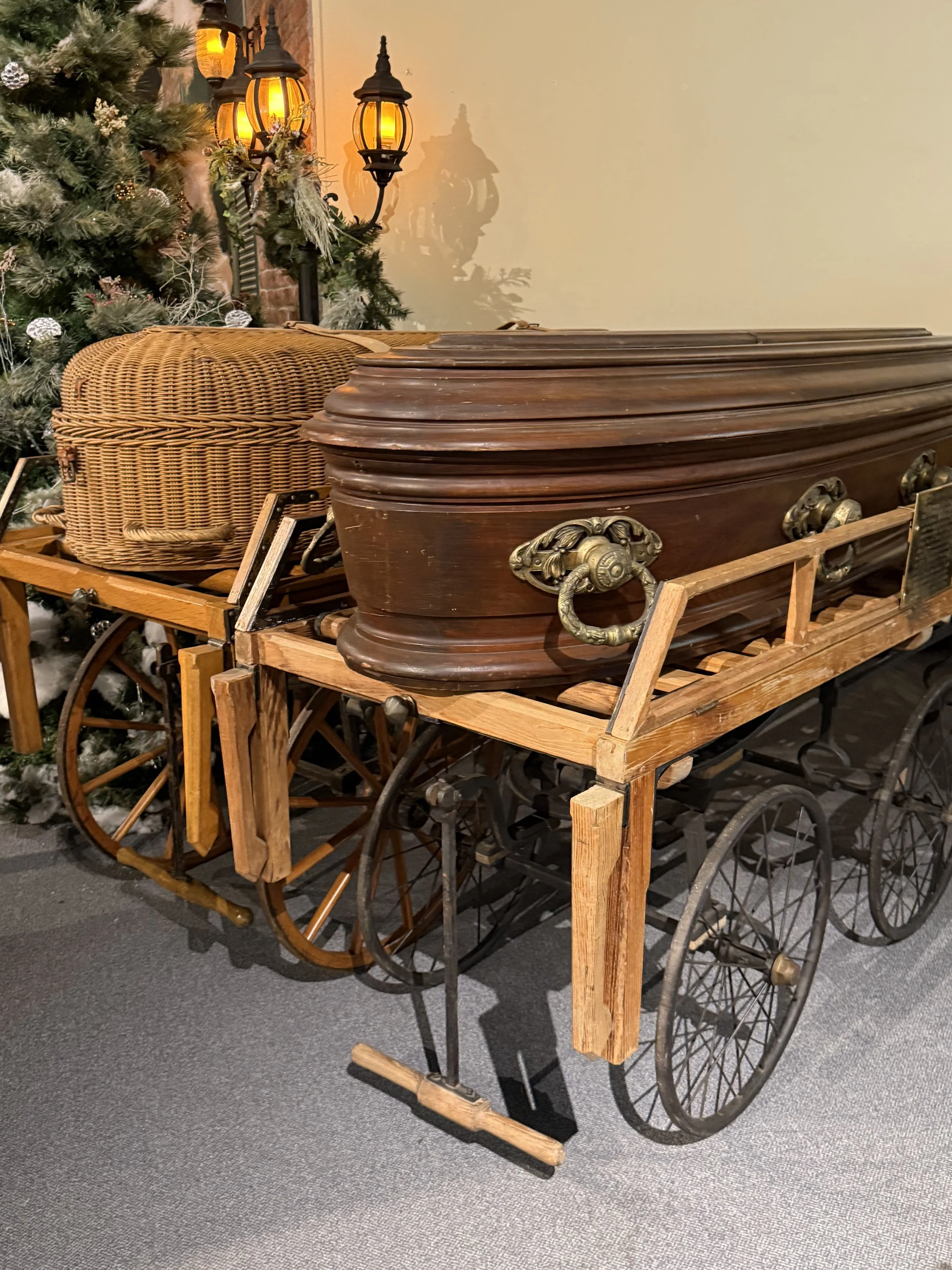 Caskets & A Pull Cart