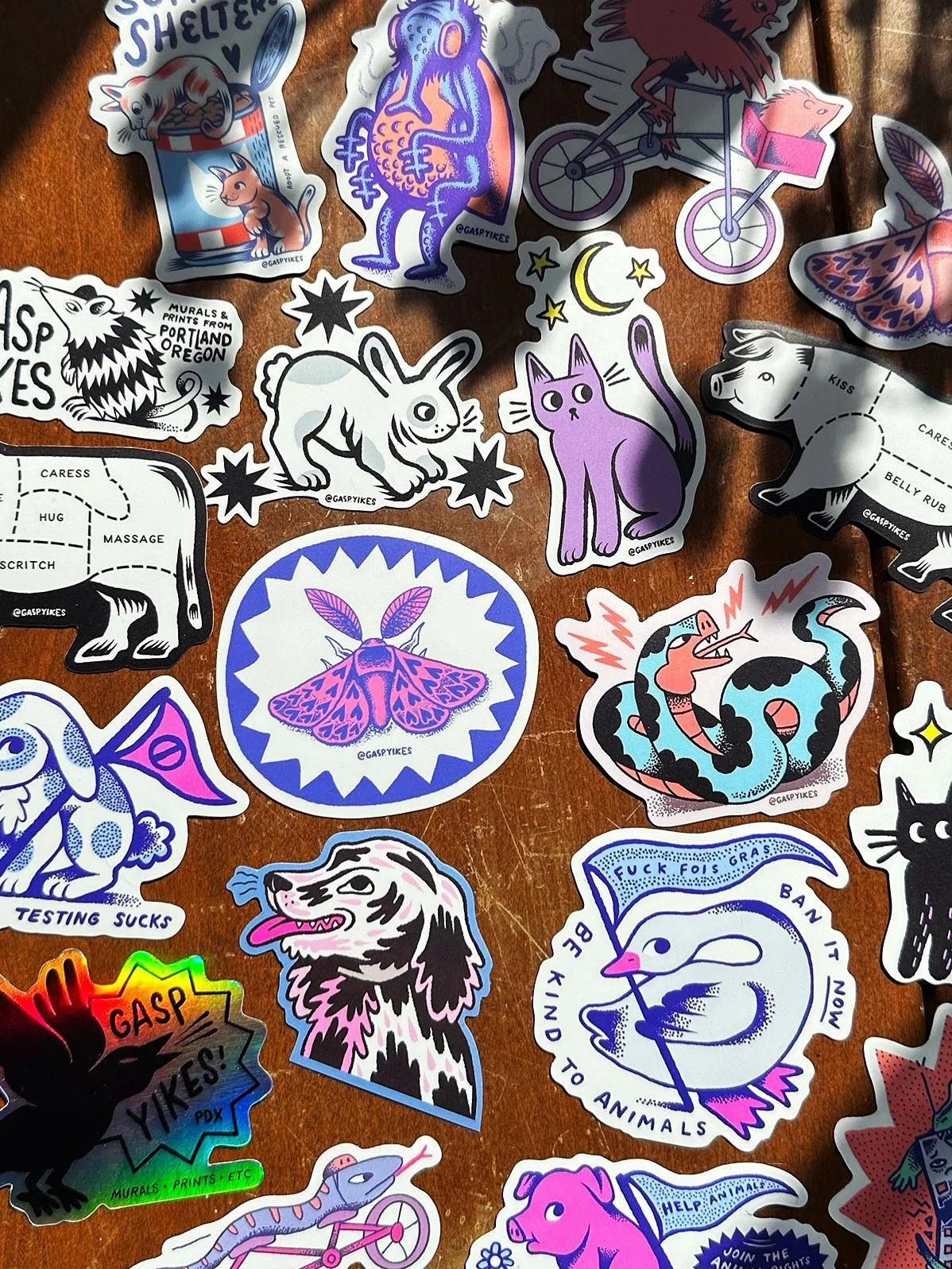 I have so many stickers right now thanks to the lovely @stickerorchard! Here are some upcoming markets I&rsquo;m doing in Portland where I will have them available:
.
Saturday October 11 at @sweetticasilver Rambler Harvest at @ramblerbar 2-6pm
.
Thur