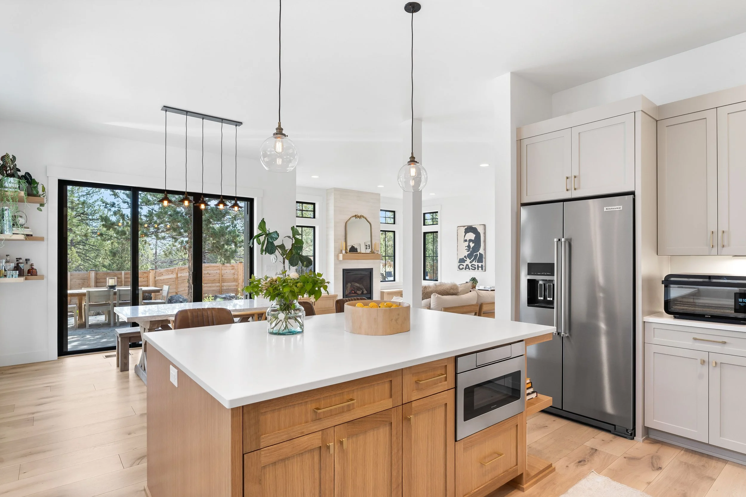 Bright, warm kitchen in natural light