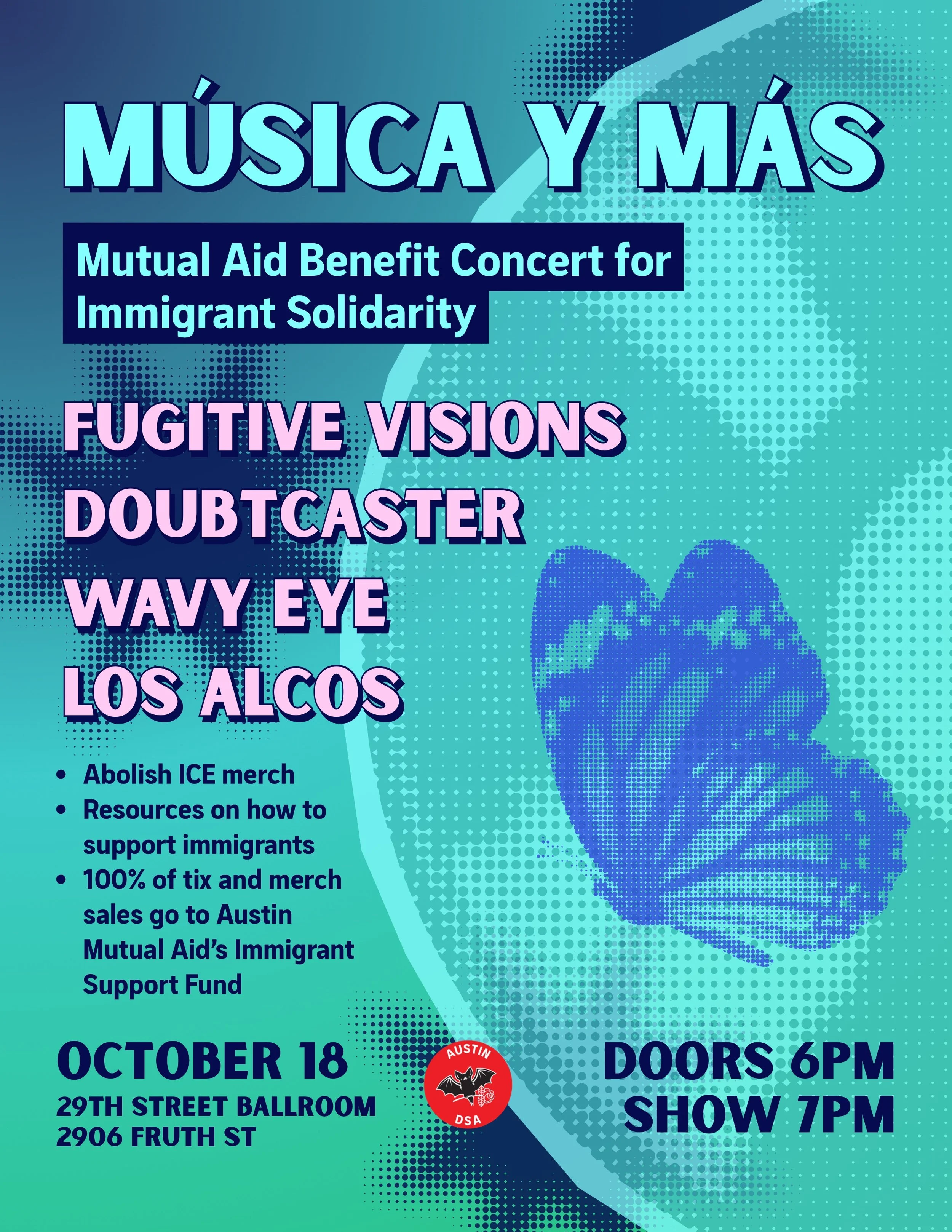 DSA Musica Y Mas: Mutual Aid Benefit Concert for Immigrant Solidarity