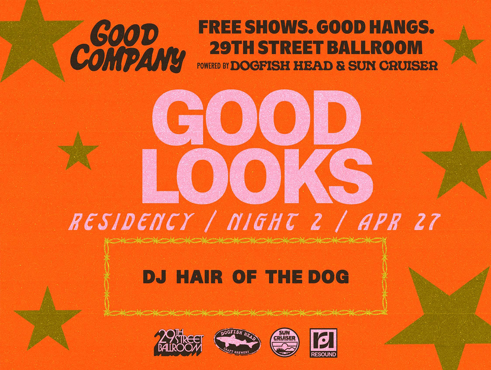 good looks w/ dj hair of the dog