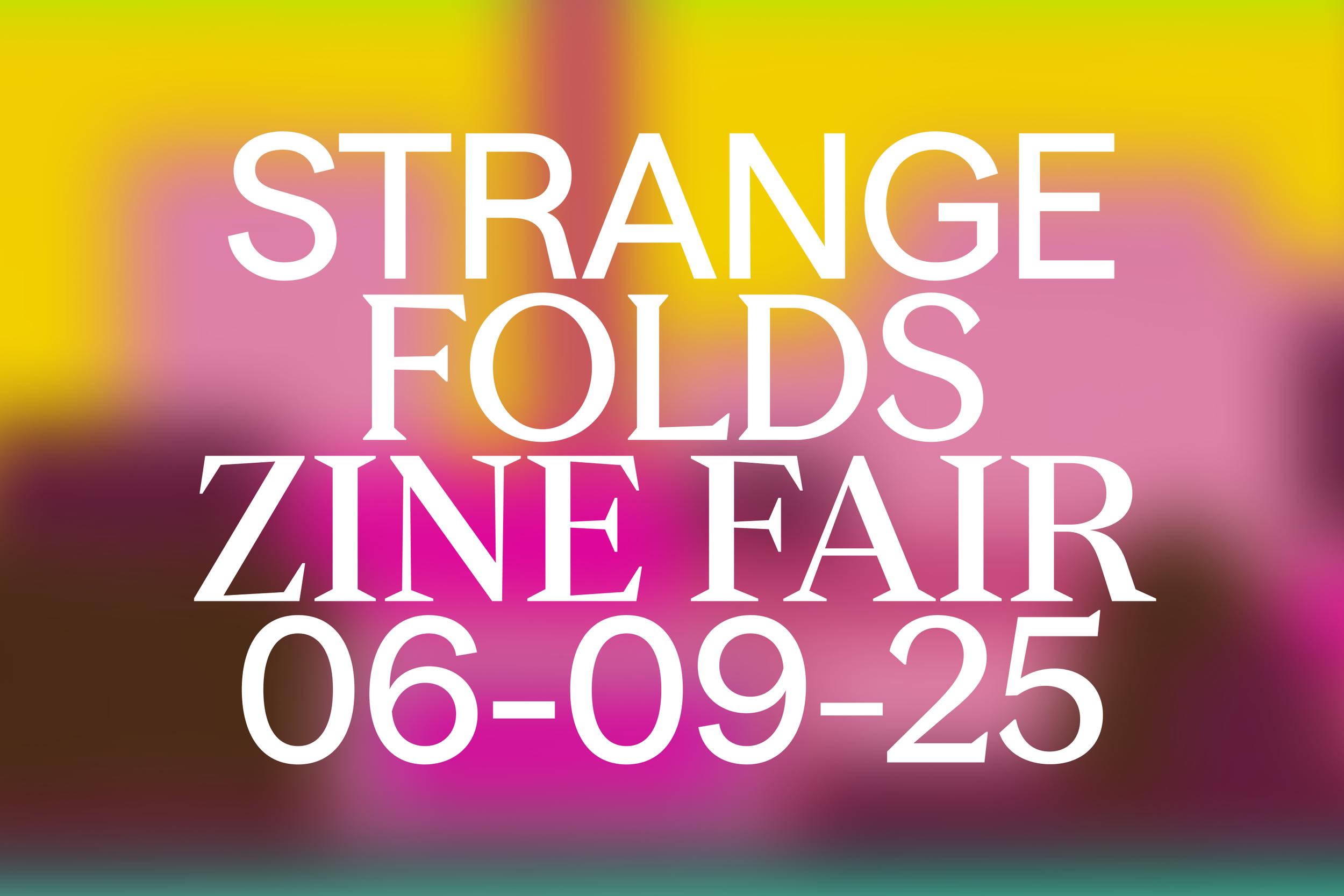 Strange Folds Zine Fair