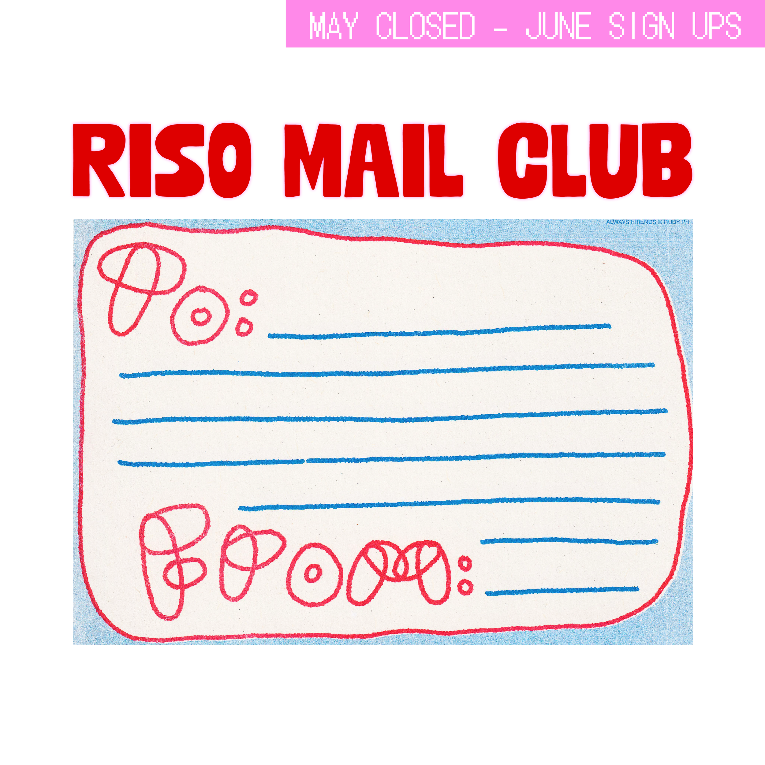 Riso Mail Club Subscription [JUNE SPECIAL EDITION]