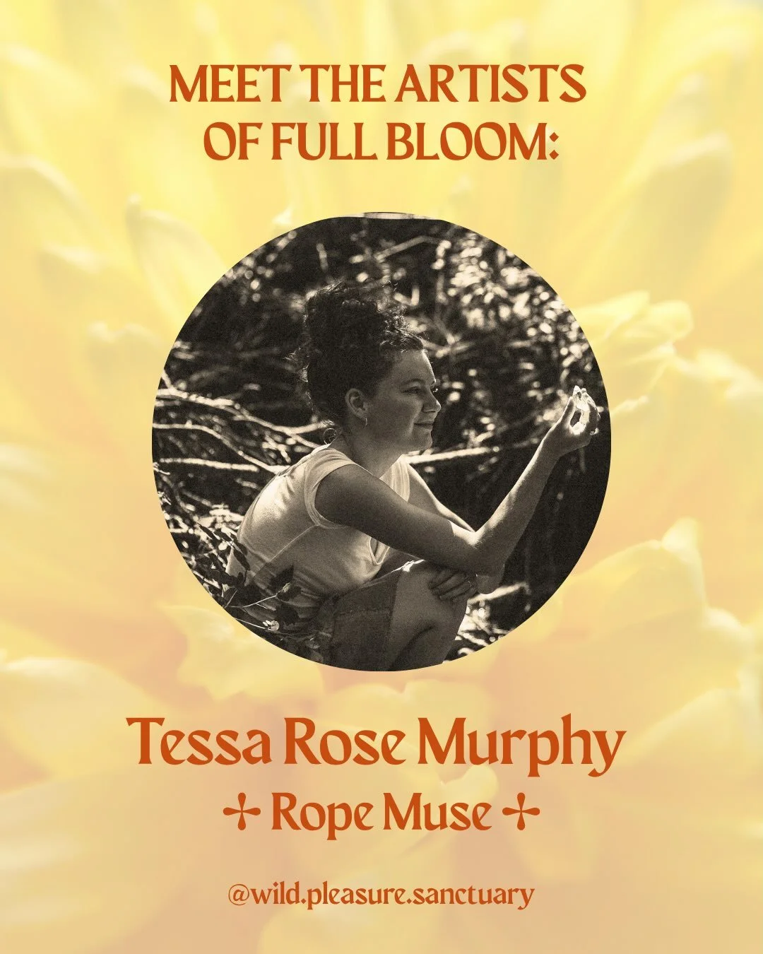 Tessa of @the.willowsisters.community will be gracing us with her magic as our rope muse for FULL BLOOM!

Come join us for a celebration of Shibari, summer blooms and rewilding! 

On the longest day of the year, we are inviting you on an immersive jo