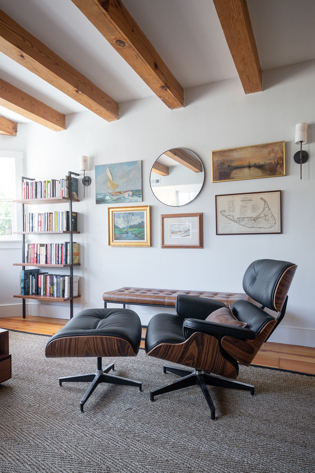 Living Room -wood burning fireplace