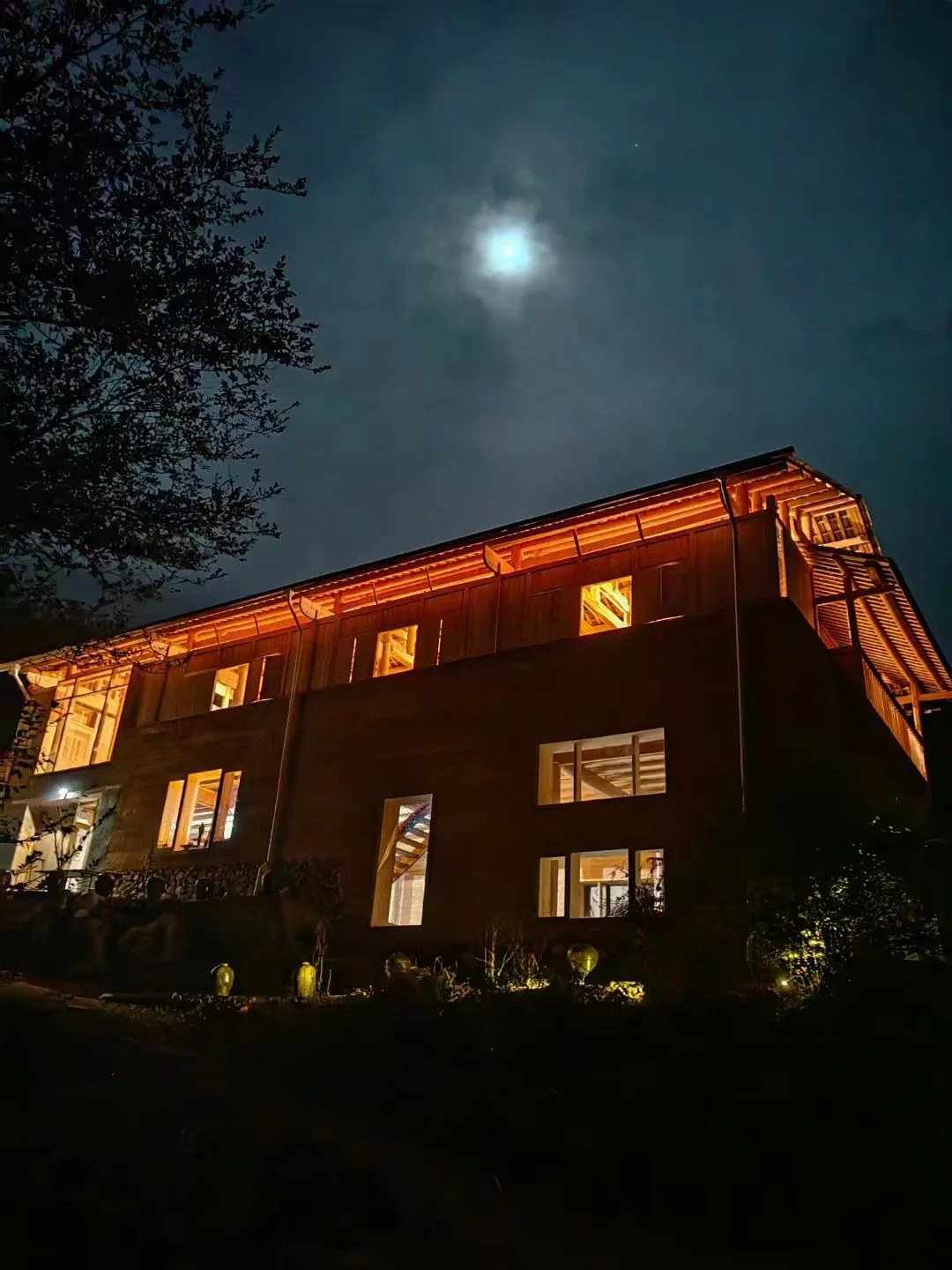 PINYE Tea factory at night.jpg